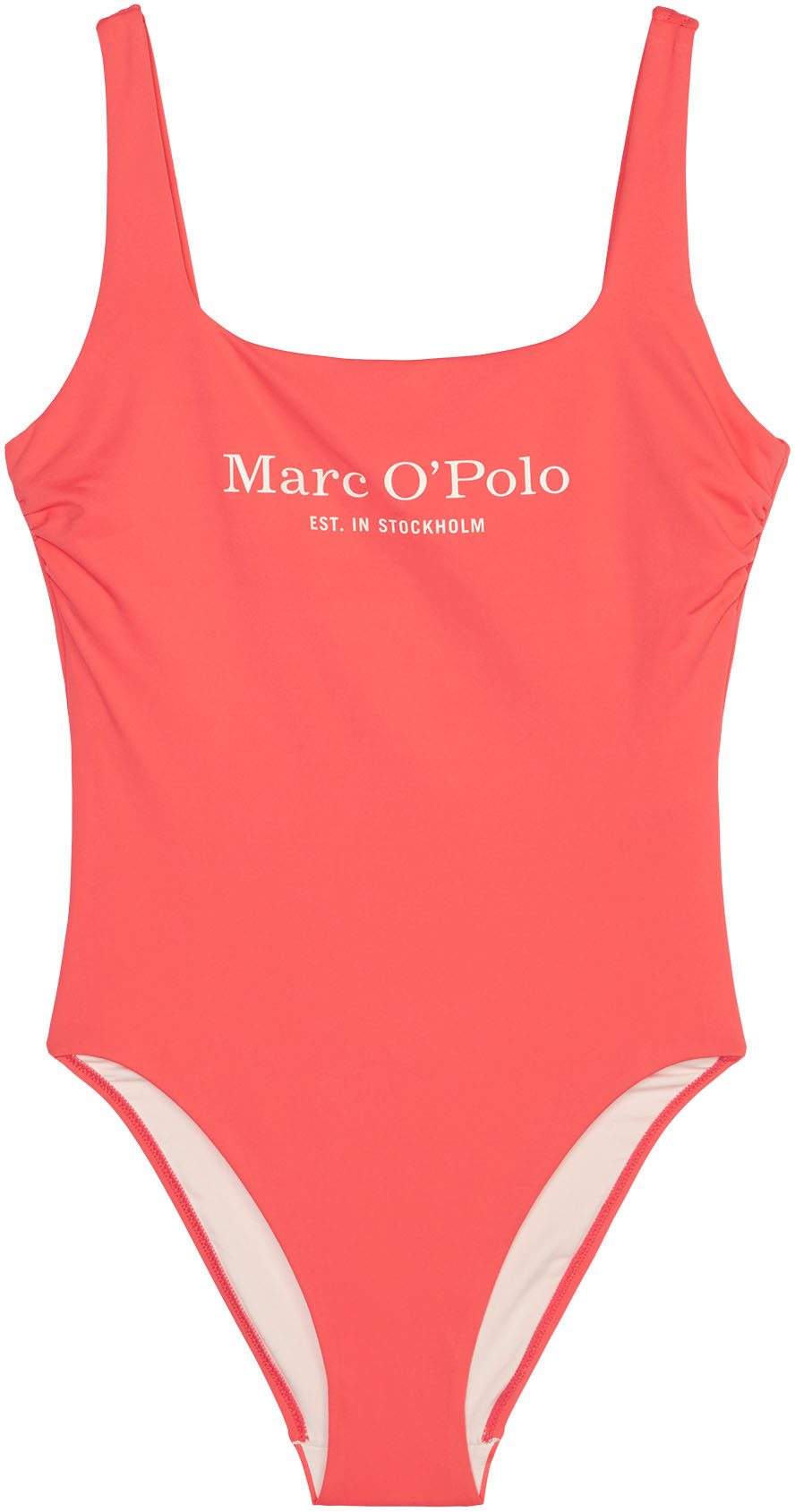 Marc O'Polo Badeanzug schnelltrocknend, tiefer Rücken, Logoschriftzug günstig online kaufen