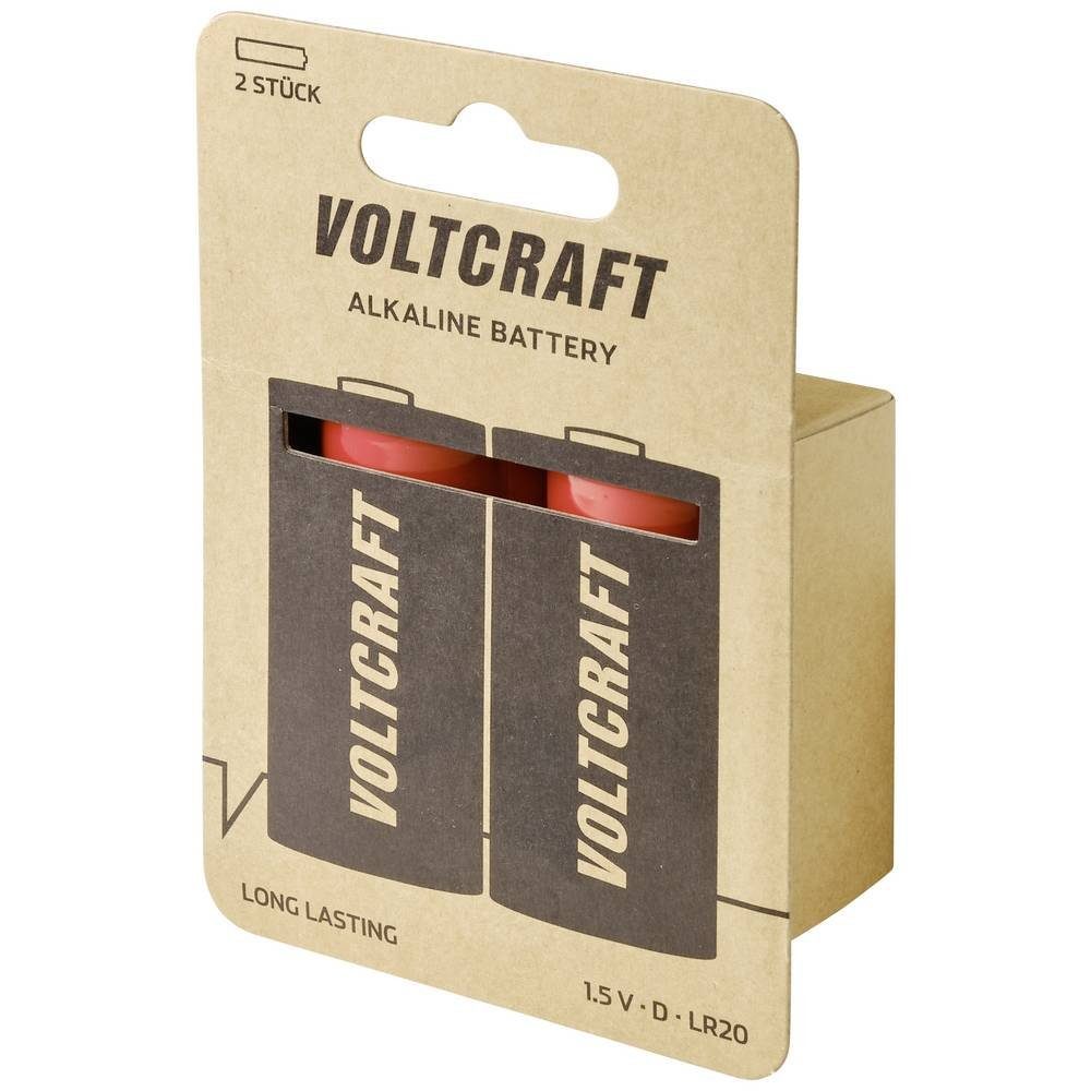 Mono-Batterien 2er-Set Alkaline VOLTCRAFT Akku