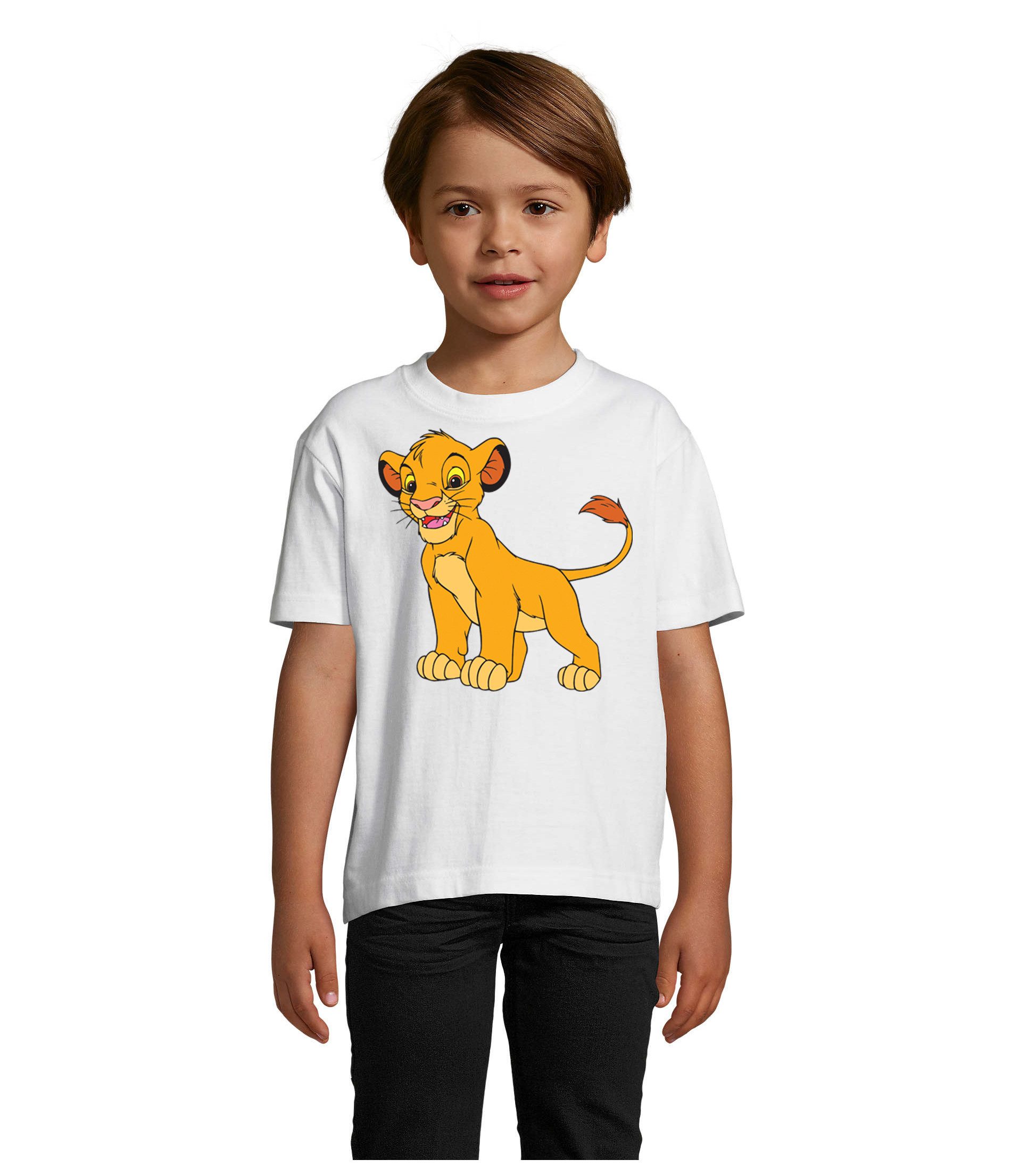 Blondie & Brownie T-Shirt Simba Kinder Unisex – König der Löwen, weiches Baumwollshirt