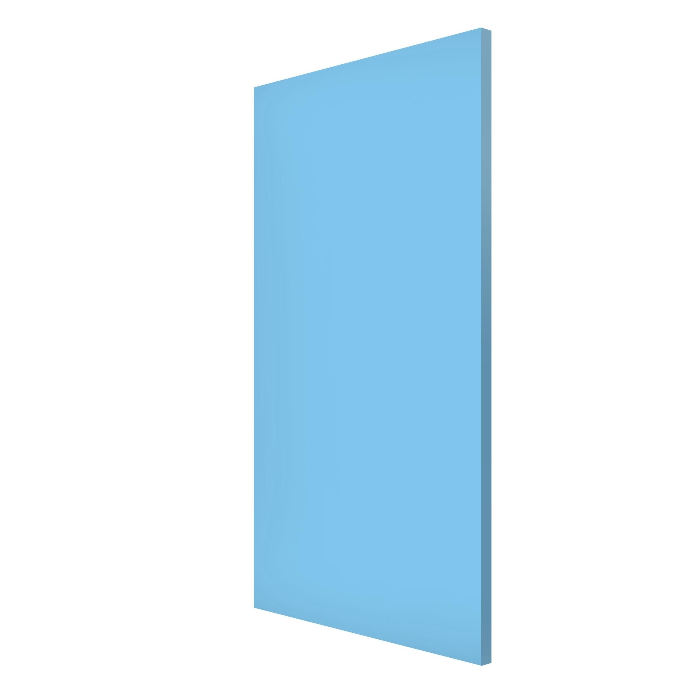Bilderdepot24 Magnettafel Küche blau Colour Light Blue, (1-tlg., Magnetboard Pinnwand für die Wand - metallische Tafel für Magnete), Magnetwand groß mit Motiv B – Bild 3 von 4