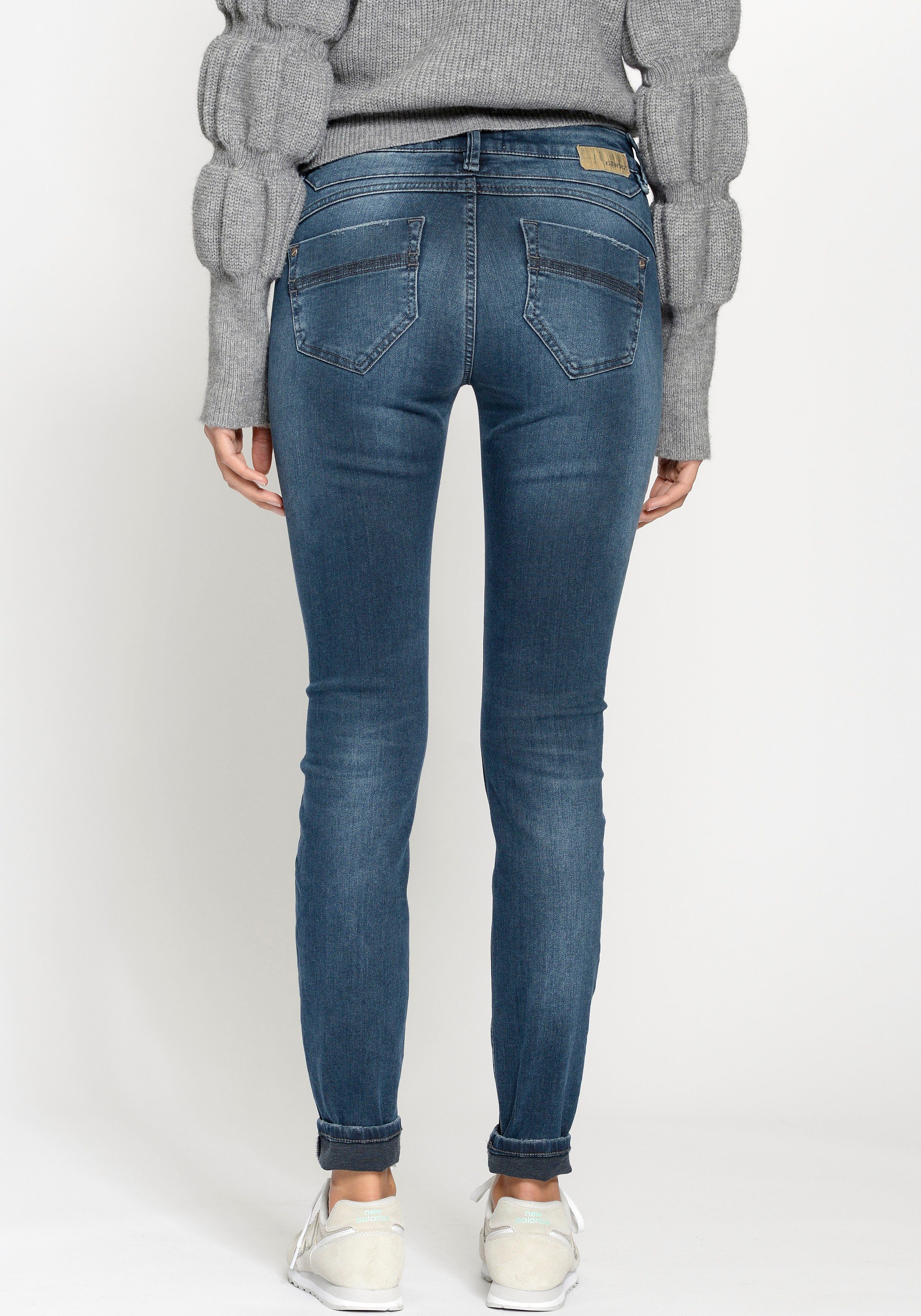 striking Skinny-fit-Jeans 94 Nele smooth GANG