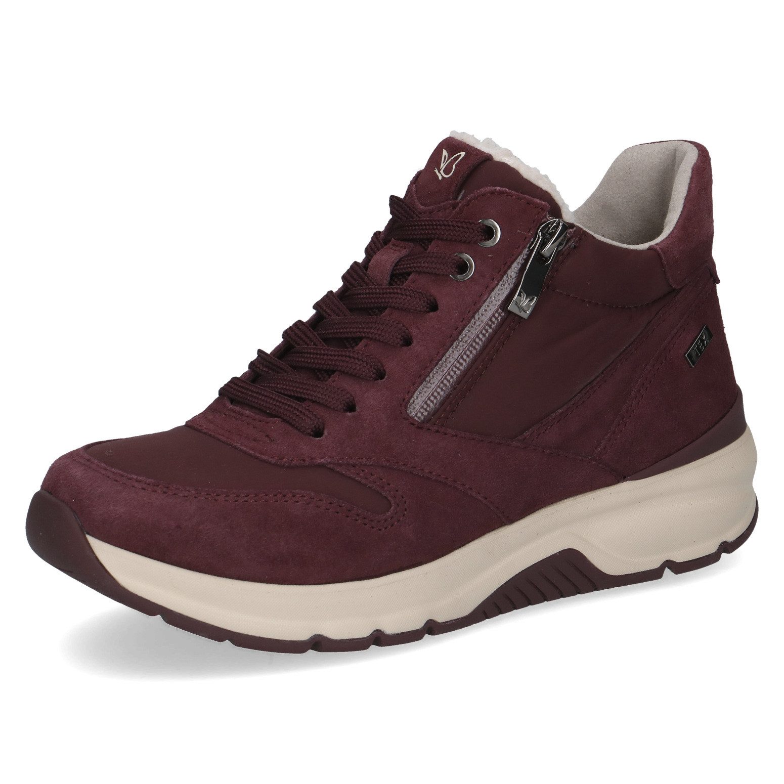 Caprice Keilsneaker Schnürboots mit beidseitigem Reißverschluss