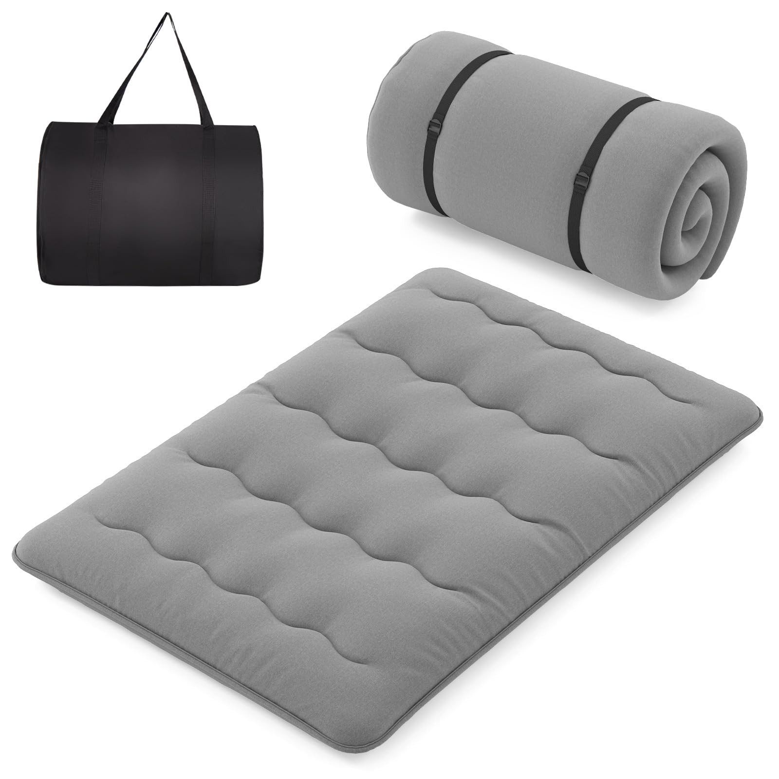 Futonmatratze, COSTWAY, 10 cm hoch, Futon Matratze, Tatami-Matte, Klappmatratze, 140x200cm