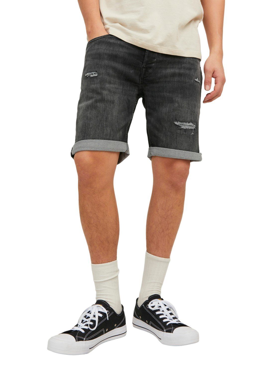 mit GE622 Jones Stretch Jack & JJICON Jeansshorts JJIRICK