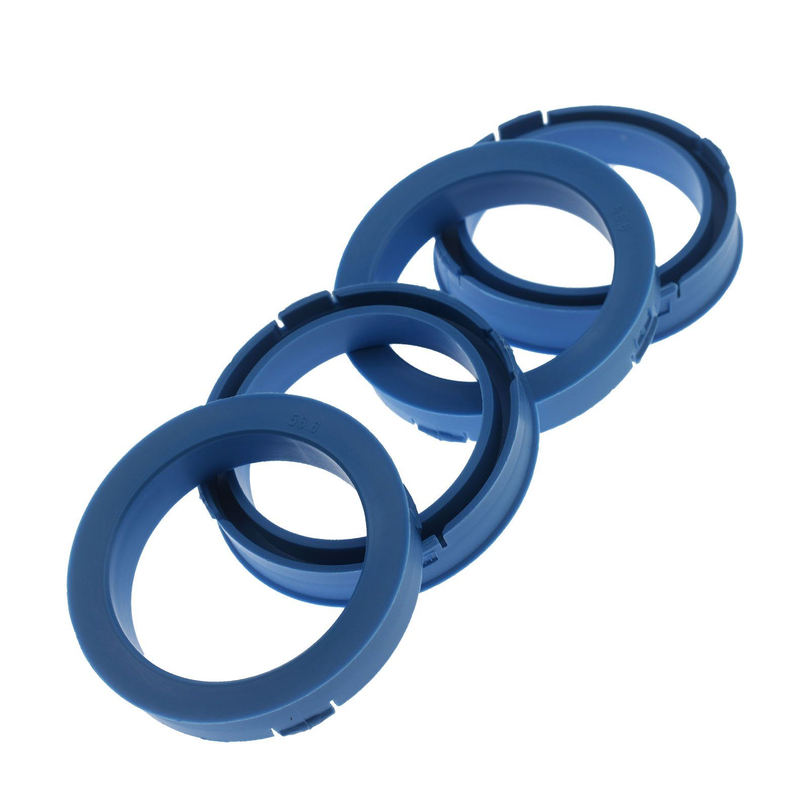 RKC Reifenstift 4x Zentrierringe Ringe 56,6 mm Made Felgen Hellblau 73,1 in Germany, Maße: x