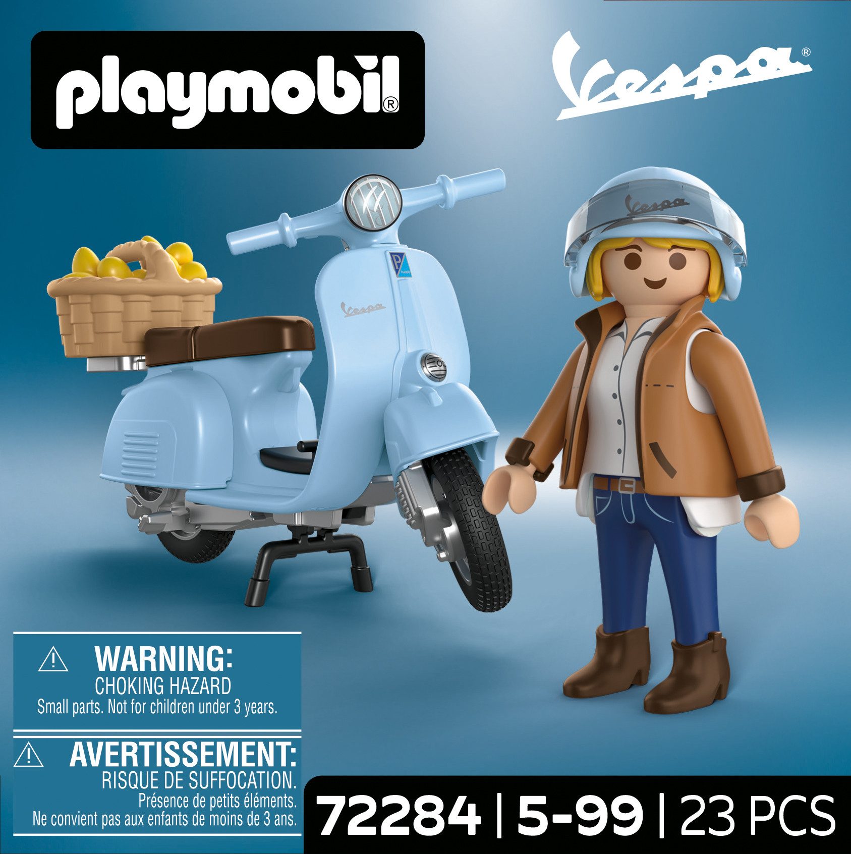 Playmobil® 80 Jahre Vespa: Iconic Style (72284), Vespa Konstruktions-Spielset, (23 St), Made in Europe – Bild 2 von 4
