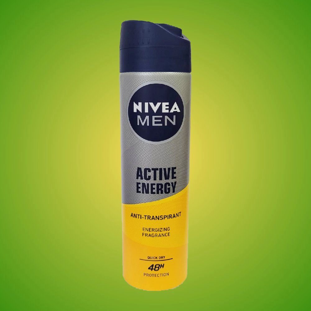 Nivea Men Nivea Transpirant 150m Active Energy Protection Deo-Spray Anti Quick Dry 48H