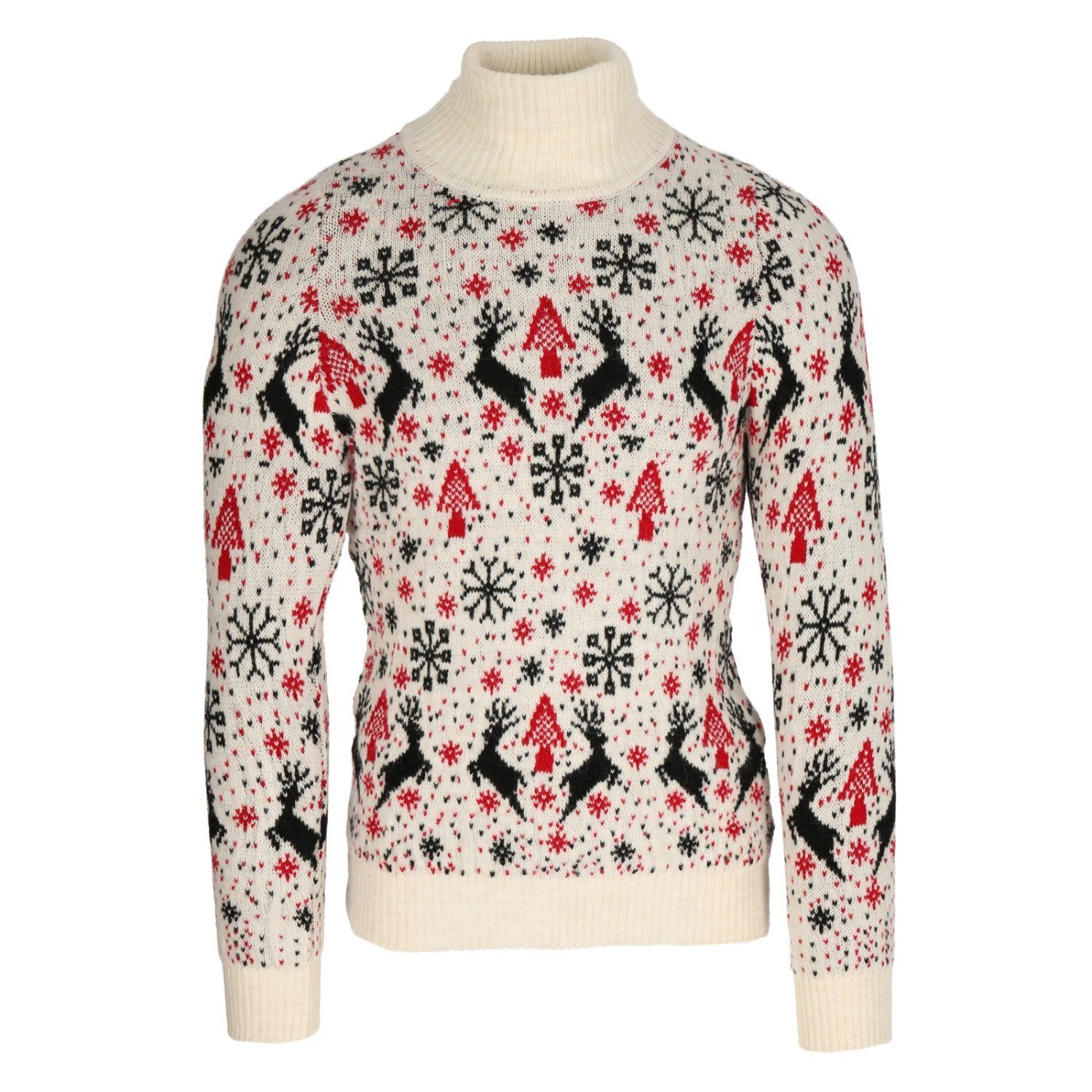 Herren Pullover Weihnachtspullover Strickmuster Megaman Jeans