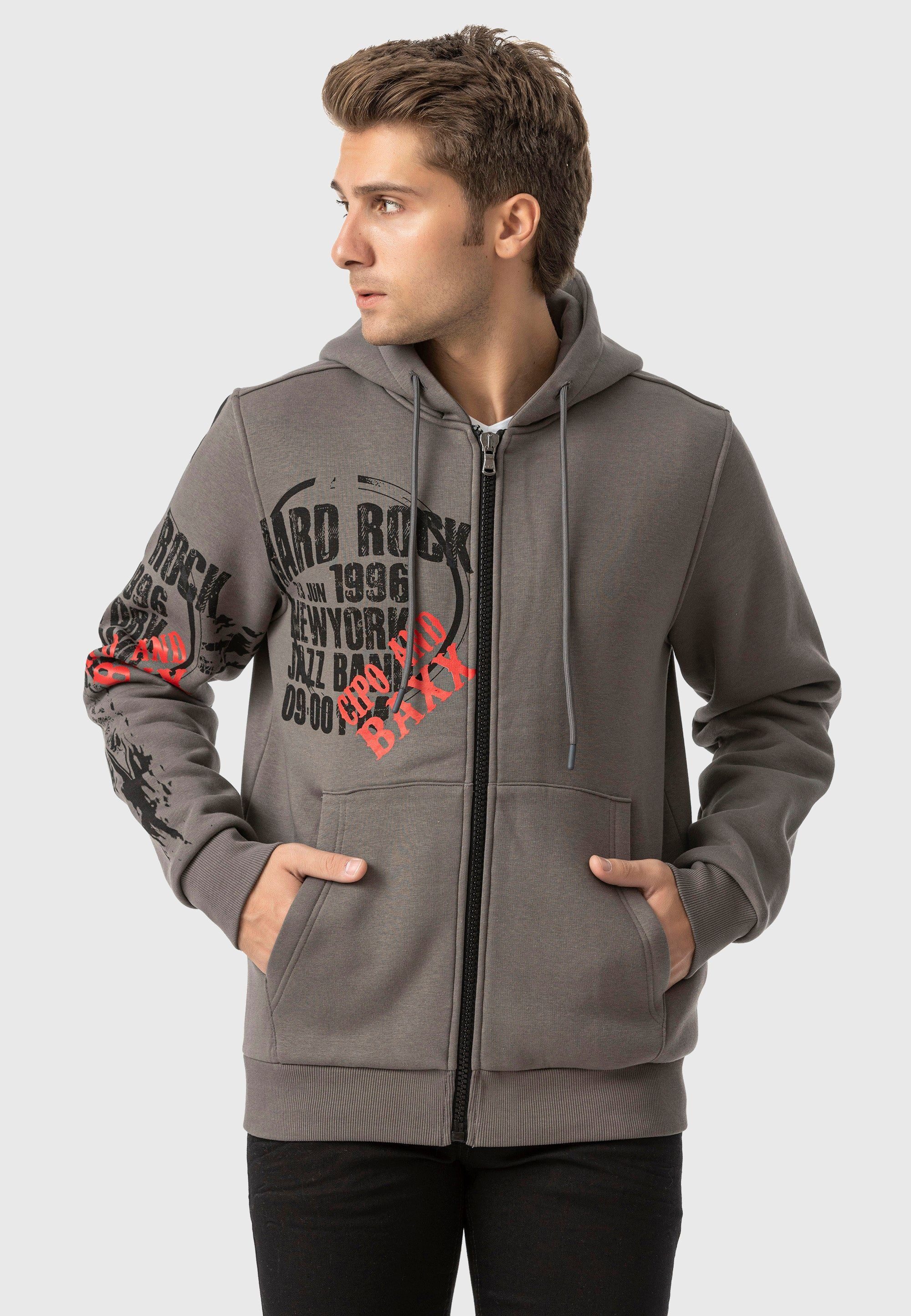 Cipo & Baxx Sweatjacke Sweatjacken (1-tlg) mit coolem Print