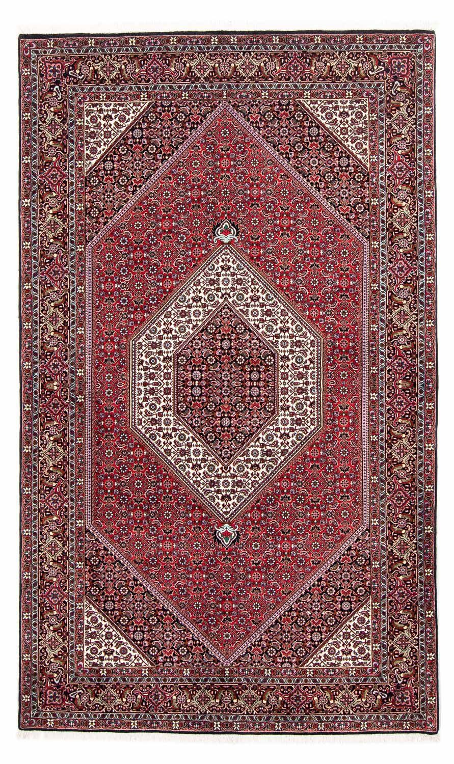 Orientteppich Perser 15 Handgeknüpft, 149 mm, cm Höhe: - Einzelstück mit Wohnzimmer, rechteckig, Zertifikat morgenland, Bidjar - - 250 x rot