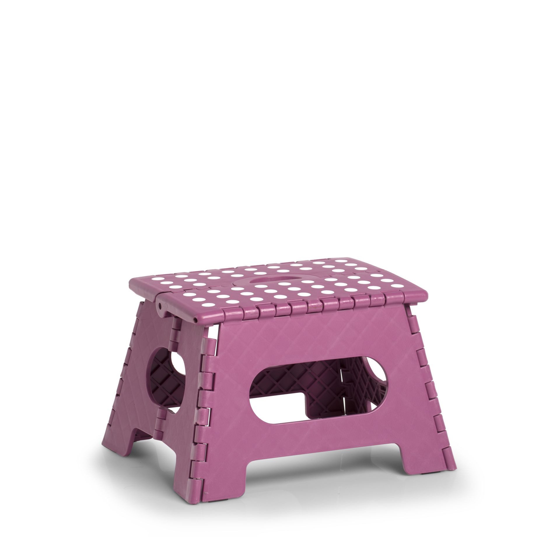 Klapptritt Klappbarer Tritthocker Kunststoff Lavendelrosa 35 x 28 x 22 cm