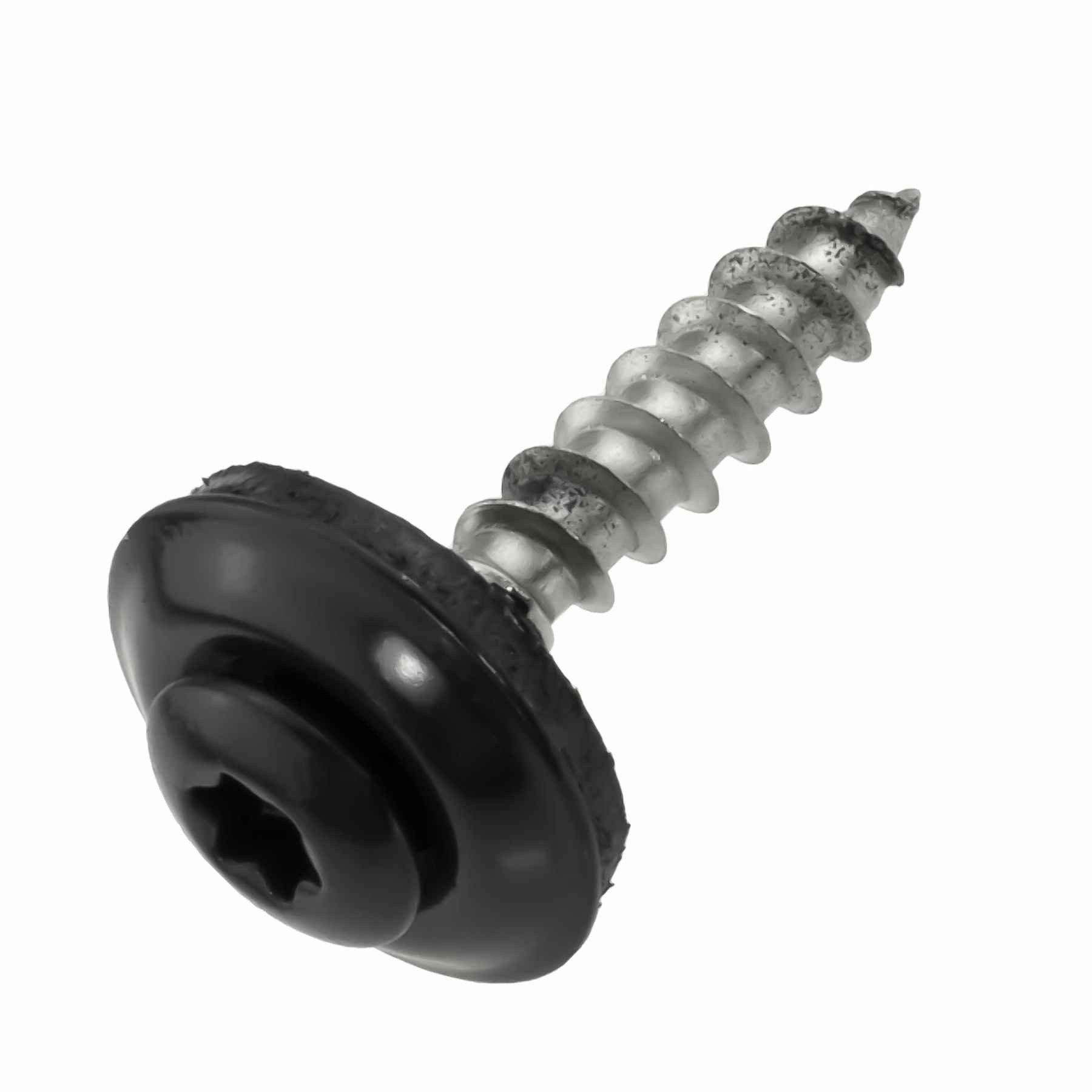 SCREWREBEL Spenglerschraube mit lackiertem Kopf - Edelstahl A2 mit EPDM-Dichtscheibe - TX20, (50 St)