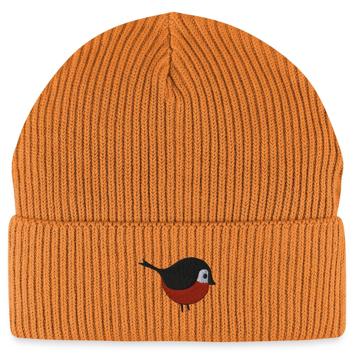 Spreadshirt Beanie Vogel Stickerei Fisherman Beanie günstig online kaufen