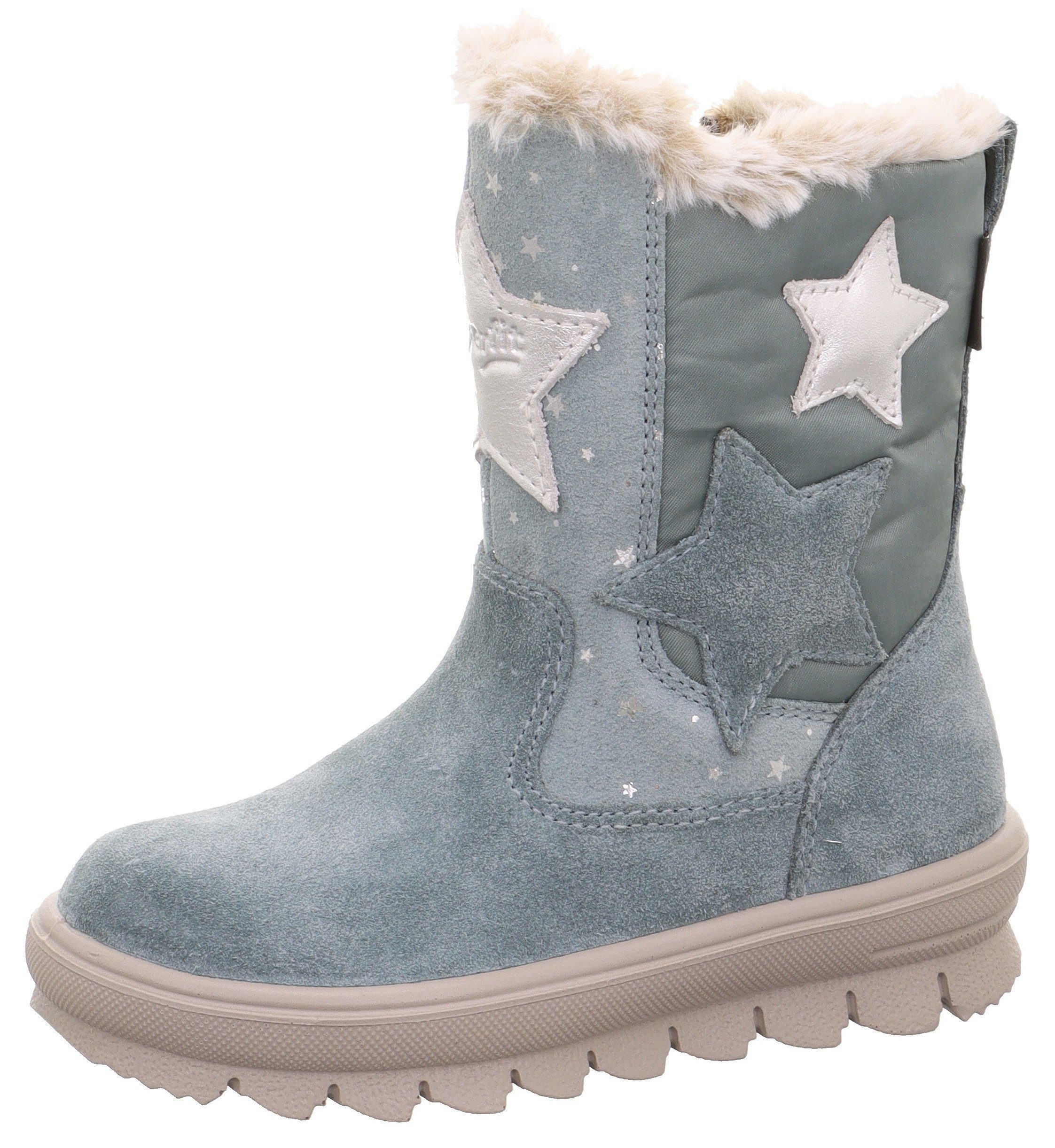 Superfit FLAVIA WMS: mittel Winterstiefel hellblau-silberfarben mit wasserdichter GORE-TEX Membrane