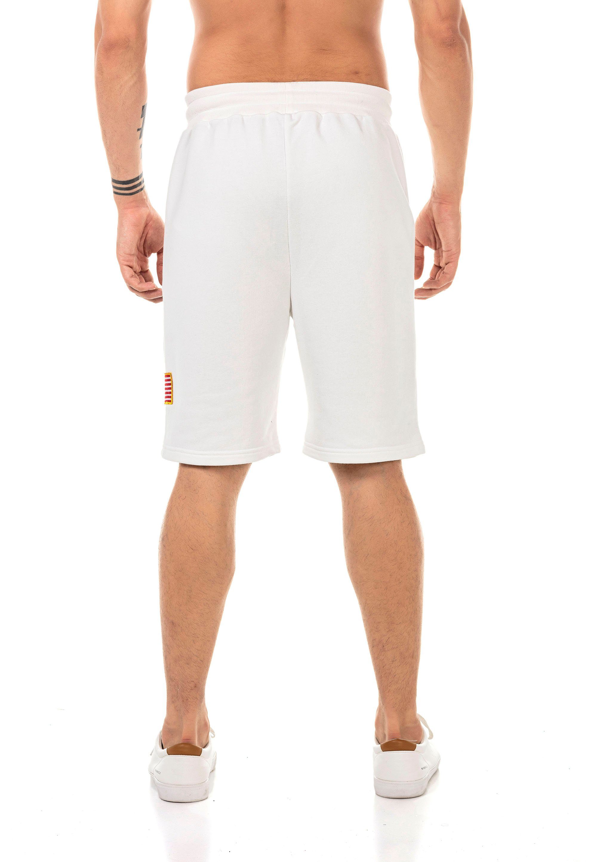 RedBridge Shorts Plano mit gesticktem NASA-Motiv