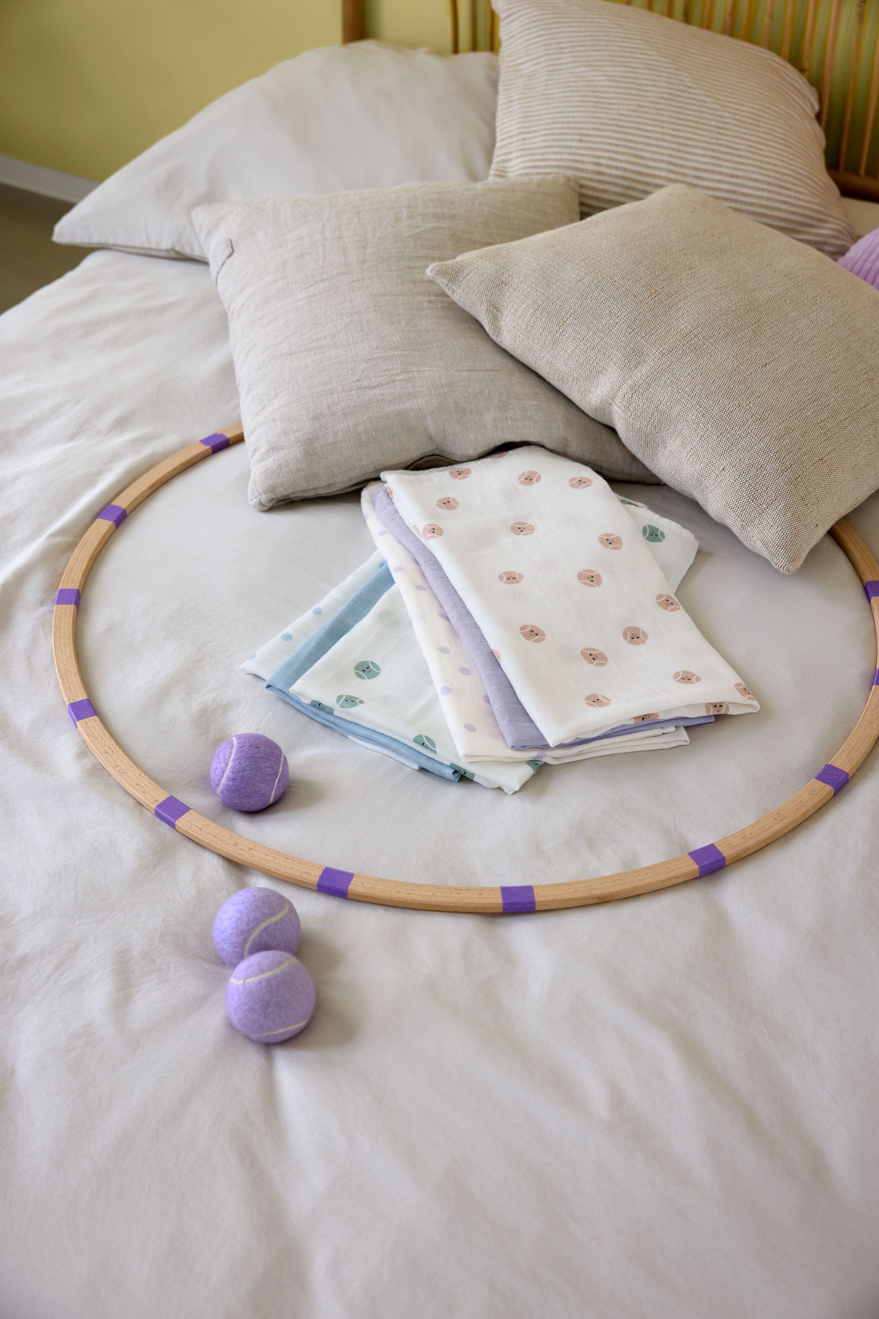 LÄSSIG Stoffwindeln Tiny Team, Mulltuch-Set, blue (Set, 3-St)