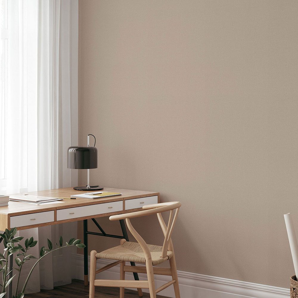 Erismann Vliestapete Uni Textil Optik Modern Struktur Beige 10444-02 Elle Decoration