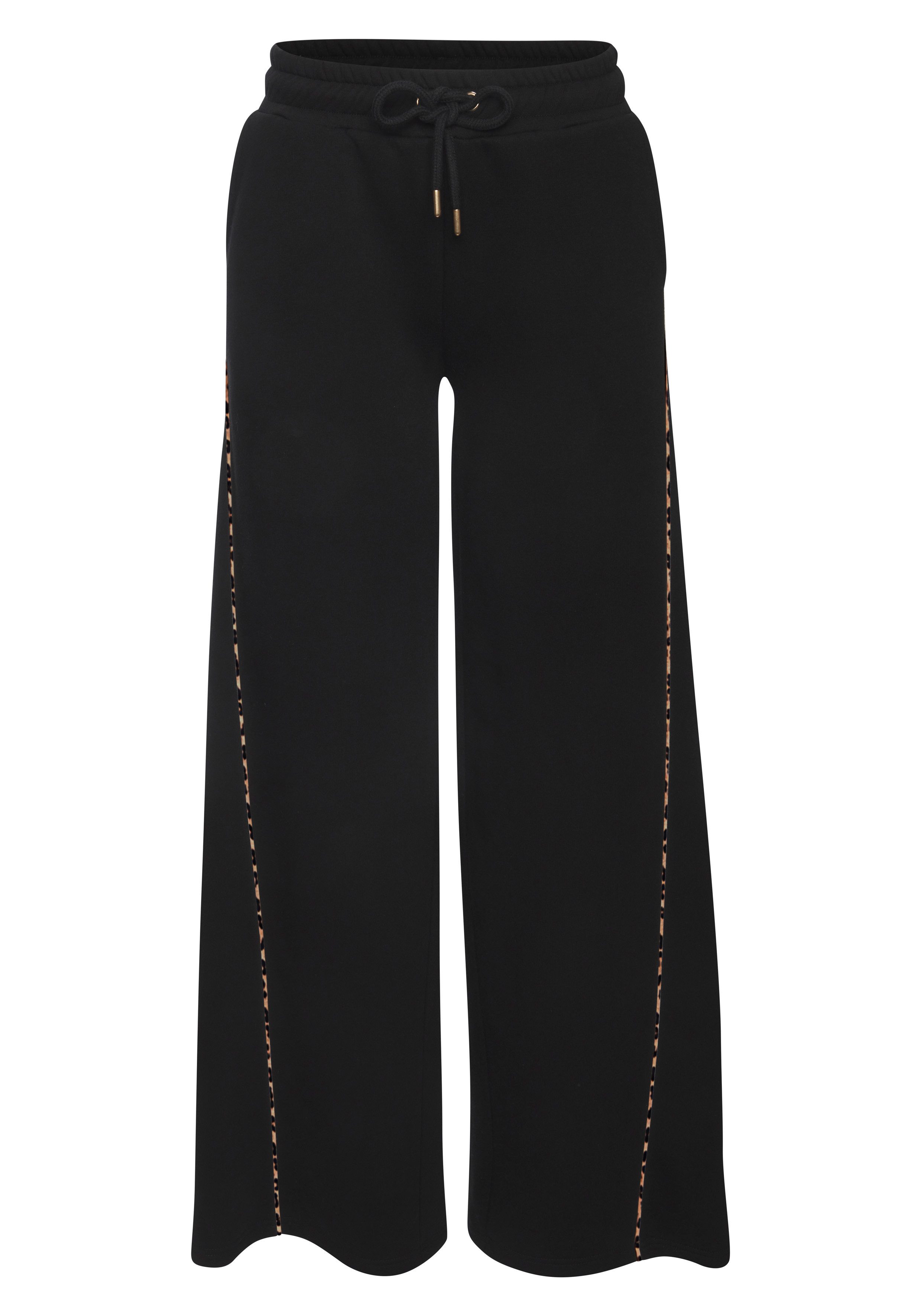 Buffalo Sweathose Relaxhose mit weit ausgestelltem Bein und Piping, Home- und Loungewear – Bild 2 von 5