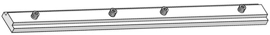 GARESA Profilverbinder für Flächenvorhangschiene Profil 101 und 102, (1-tlg), Profilverbinder zum Verbinden von 2 Innenlaufprofilen von "Garesa"