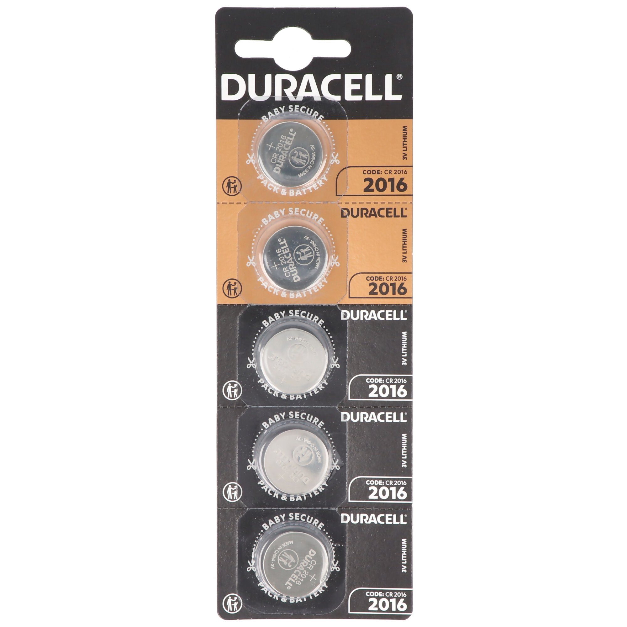 5x Batterie Duracell Duracell Lithium CR2016 Batterie