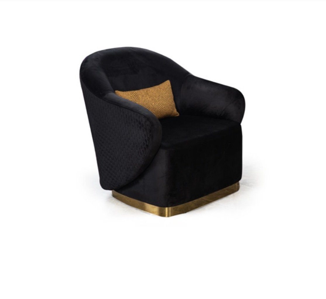 JVmoebel Sessel, Sessel Einsitzer Luxus 1 Sitzer Polster Sitz Designer Textil Sitz