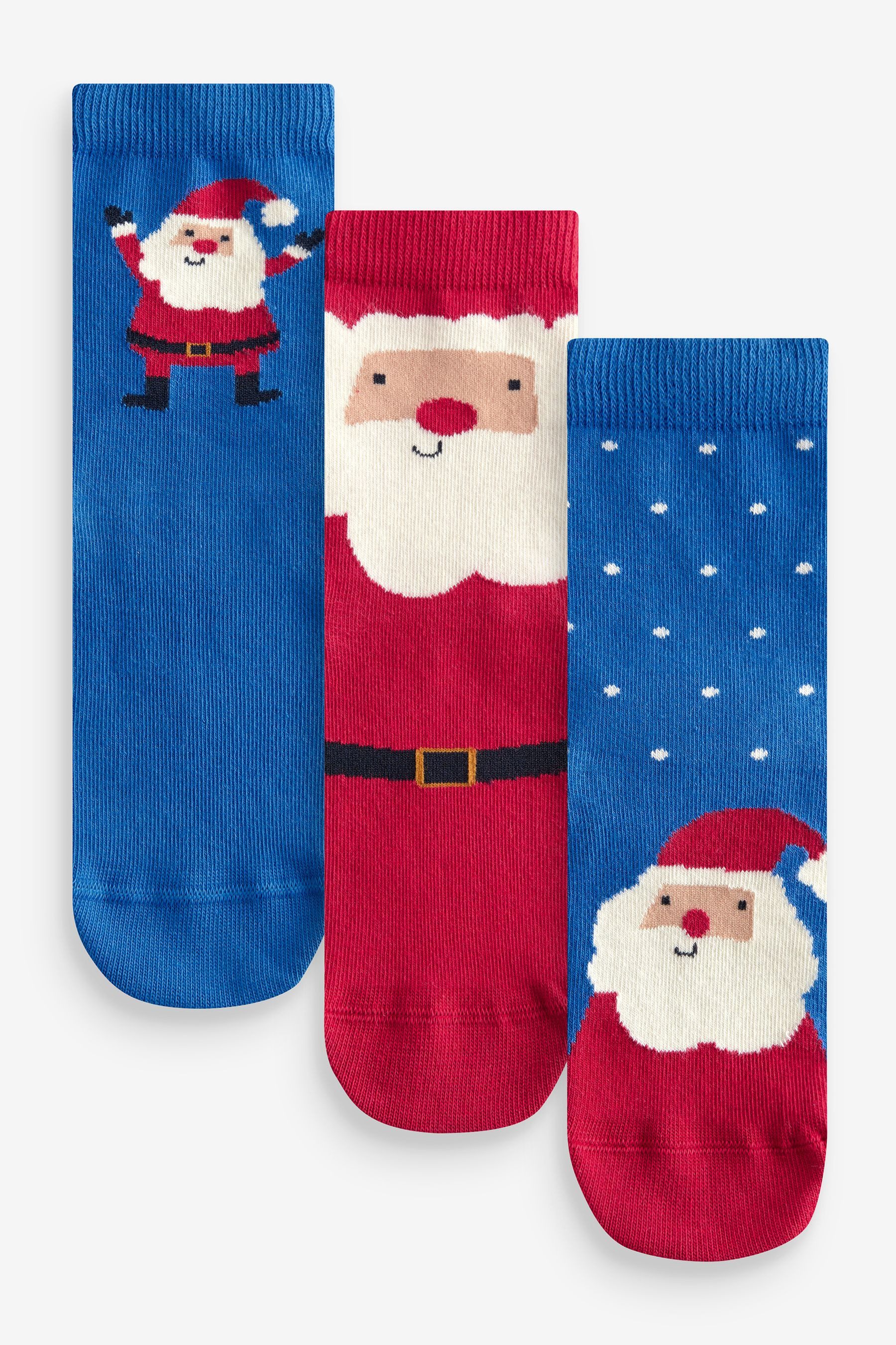 Kurzsocken Weihnachtssocken mit Baumwolle, 3er-Pack