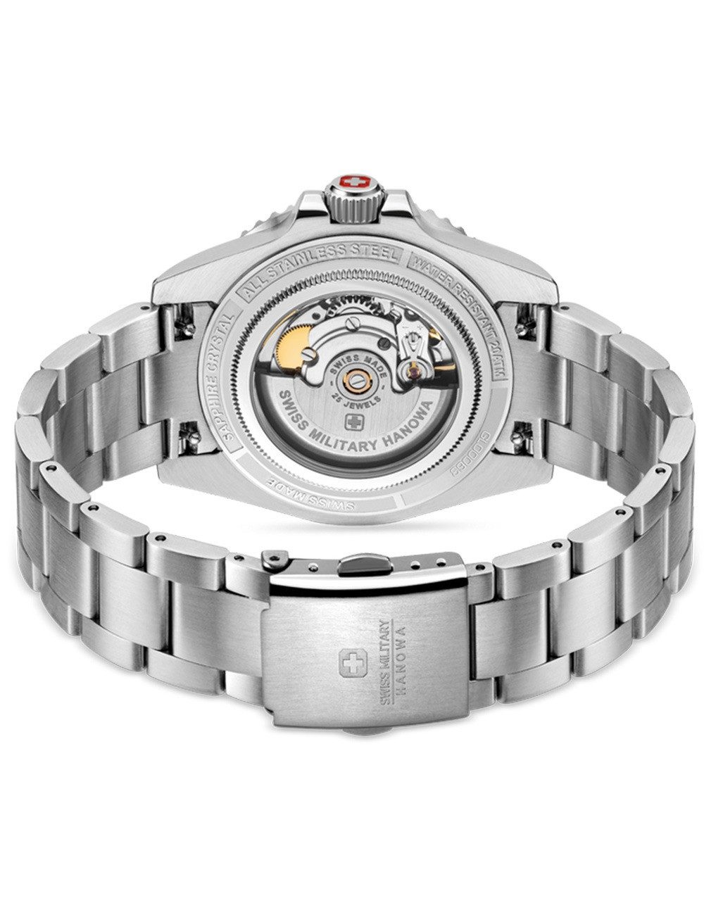 Swiss Military Hanowa Automatikuhr Swiss Military Hanowa SMWGL0006302 Herrenuhr Sealord Automatik 41mm 20 Swiss Military Hanowa SMWGL0006302 Herrenuhr Sealord Automatik 41mm 20ATM