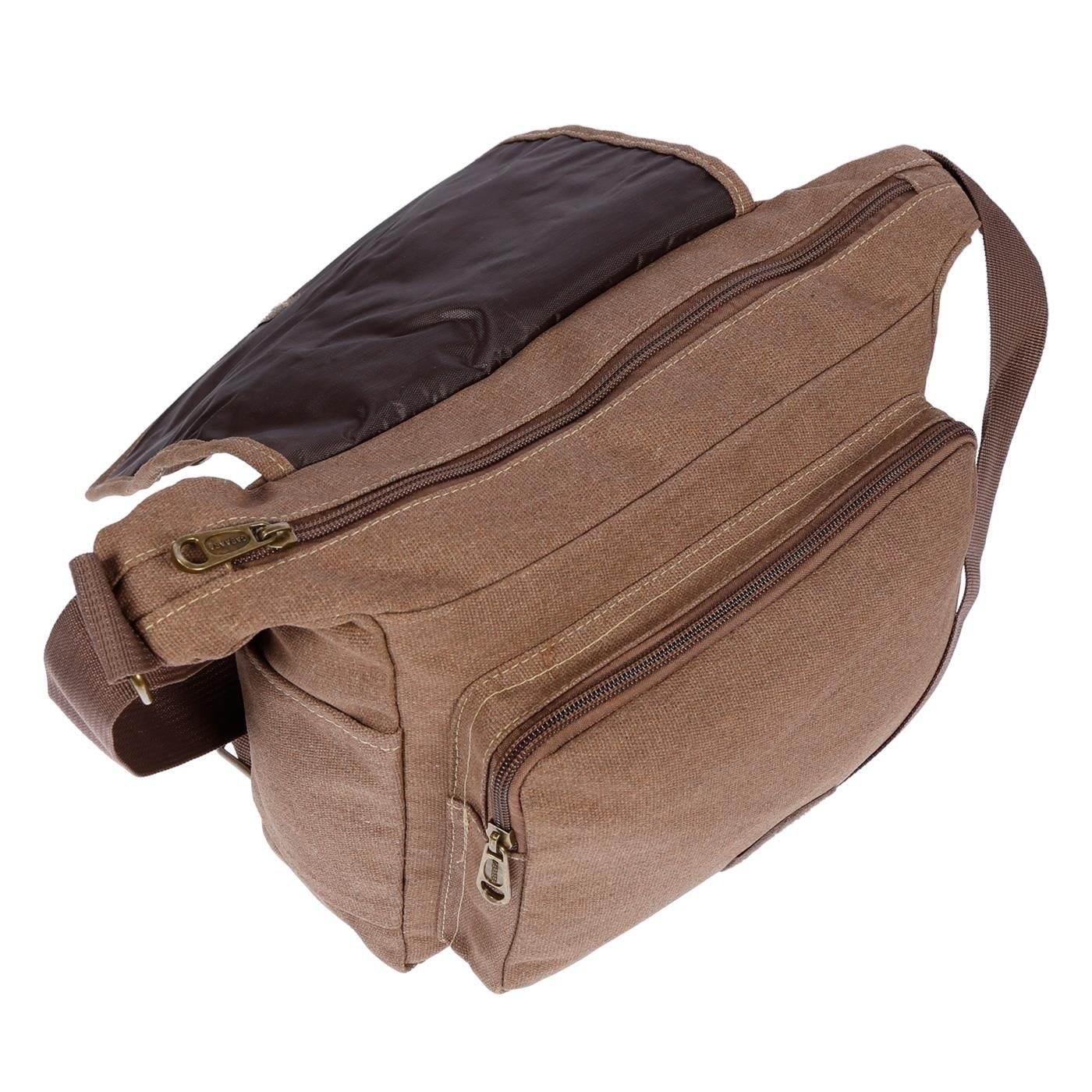 Christian Wippermann Umhängetasche Damen Tasche Schultertasche Umhängetasche aus Canvas, inversch. Farben