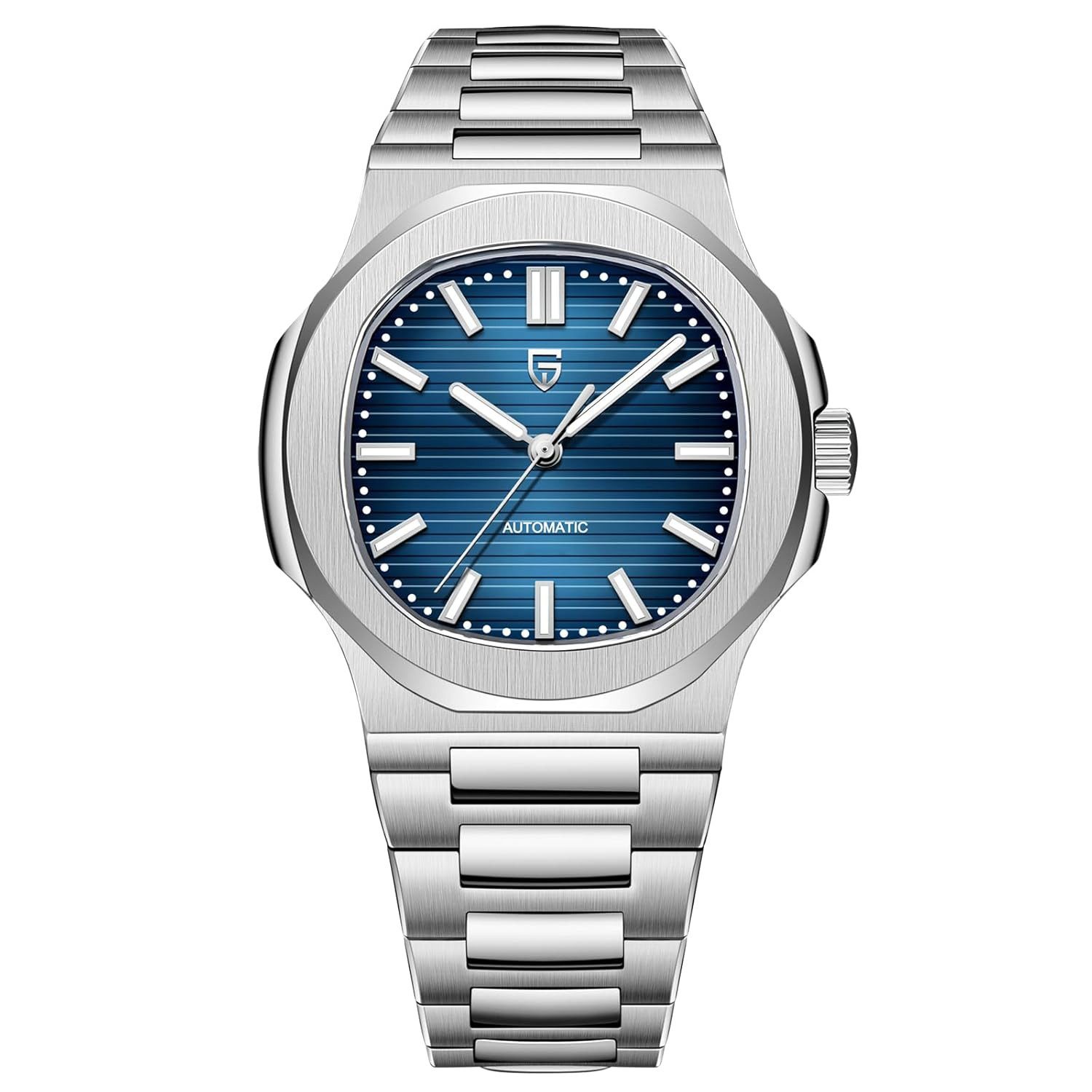 Pagani Design Automatikuhr Nautilus Herren Uhr Automatik 40mm PD-1728 Saphir