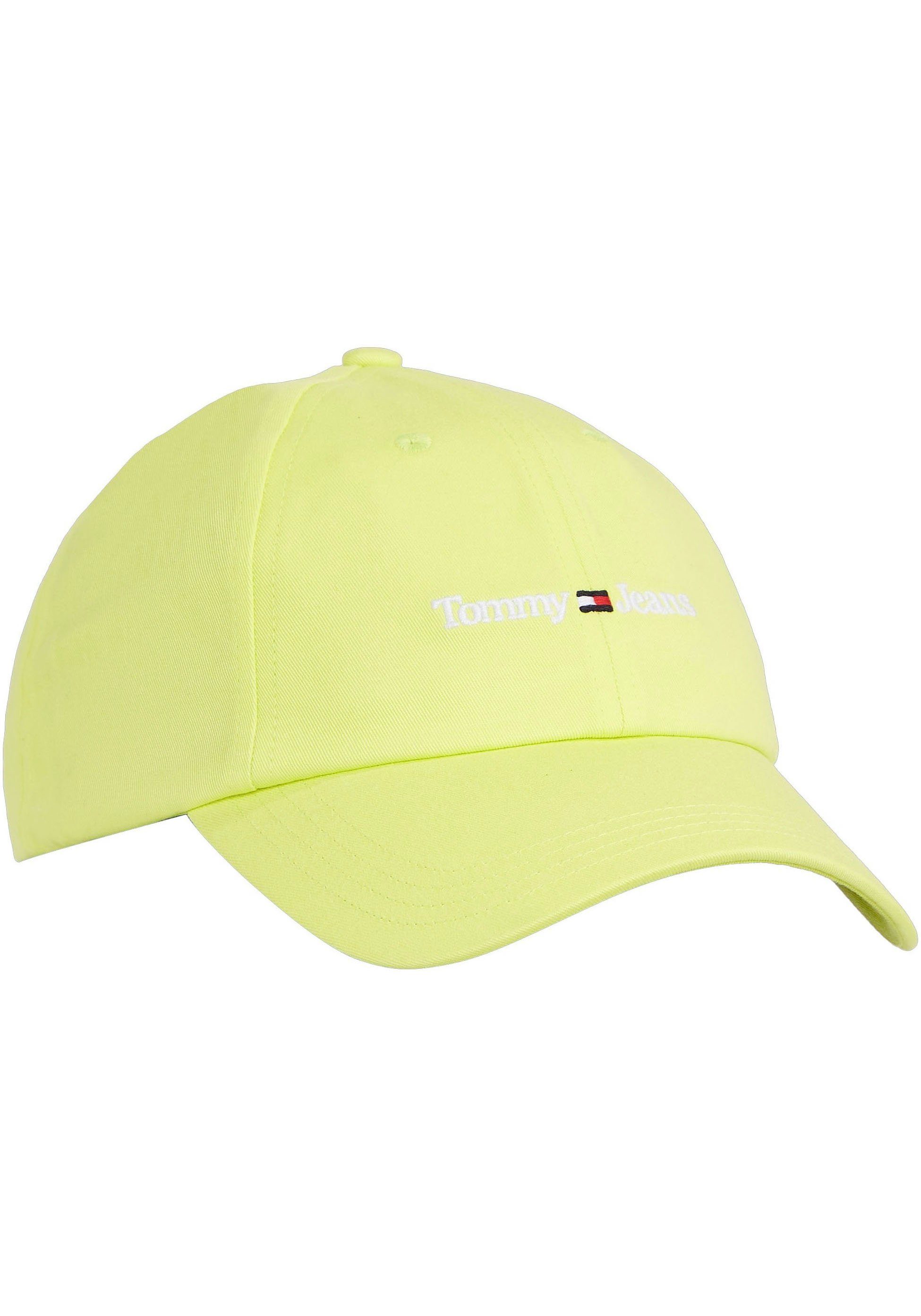 Tommy Logostickerei Cap mit Jeans limone Baseball Jeans Tommy