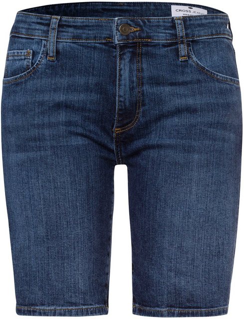 Hosen - Cross Jeans® Jeansshorts »Genna Short« Mit den typischen Jeans Nähten › blau  - Onlineshop OTTO