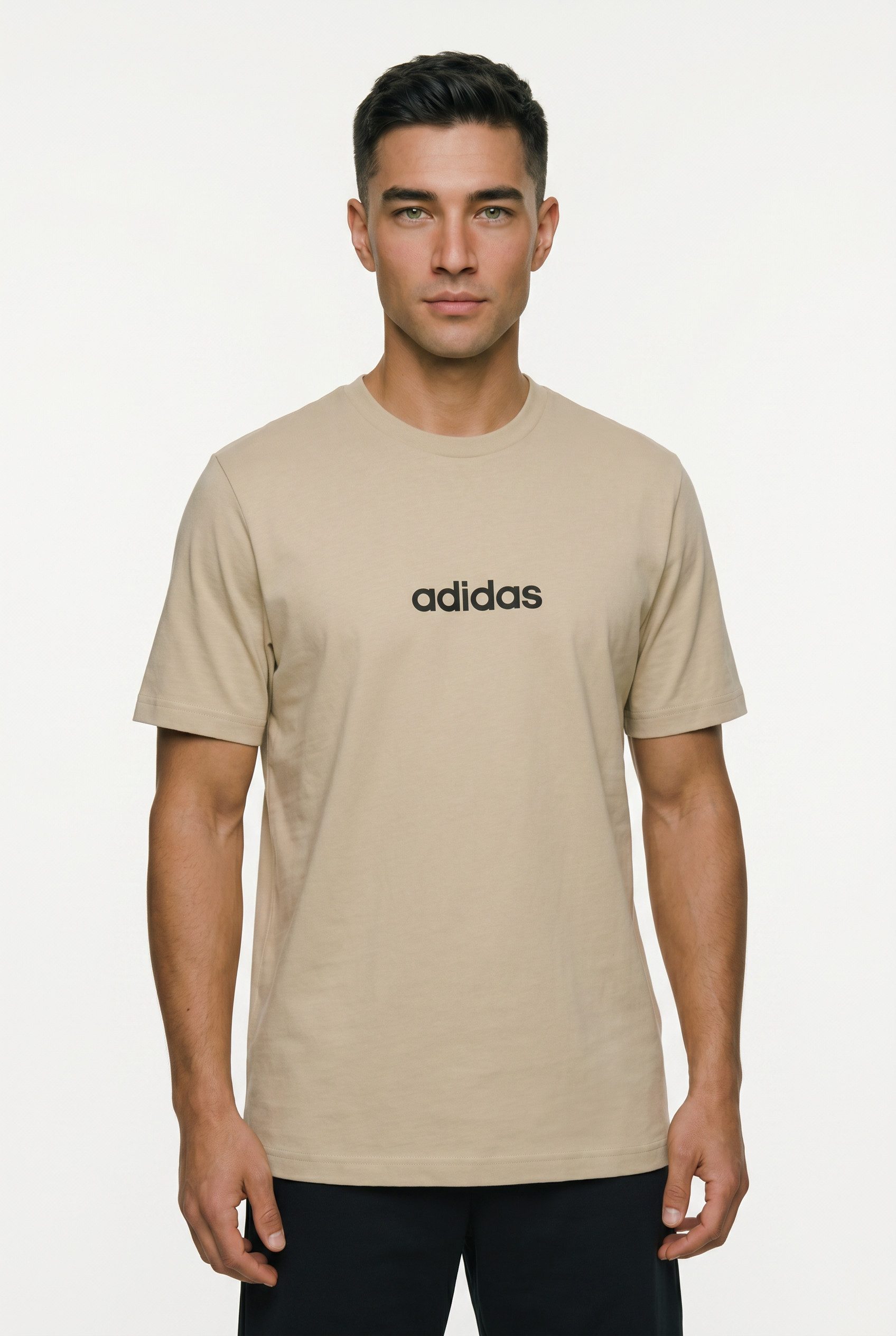 adidas Sportswear T-Shirt M LIN SJ T überschnittene Schultern, Kurzarmdesign, aus Baumwolljersey