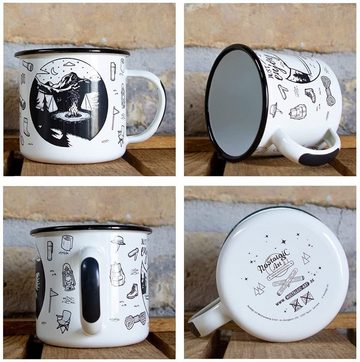Nostalgic-Art Tasse Emaille-Becher - Outdoor & Activties - Enjoy Where You Are Now