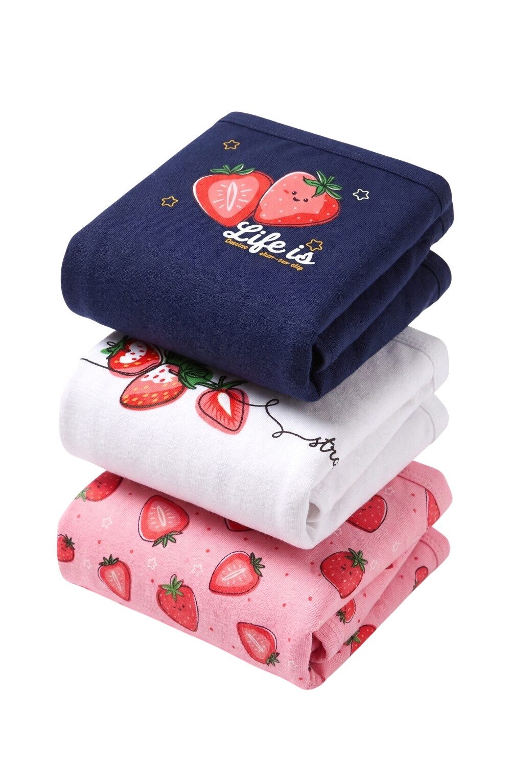 öts Unterkleid Mädchen Baumwollslips 3er-Pack - Premium