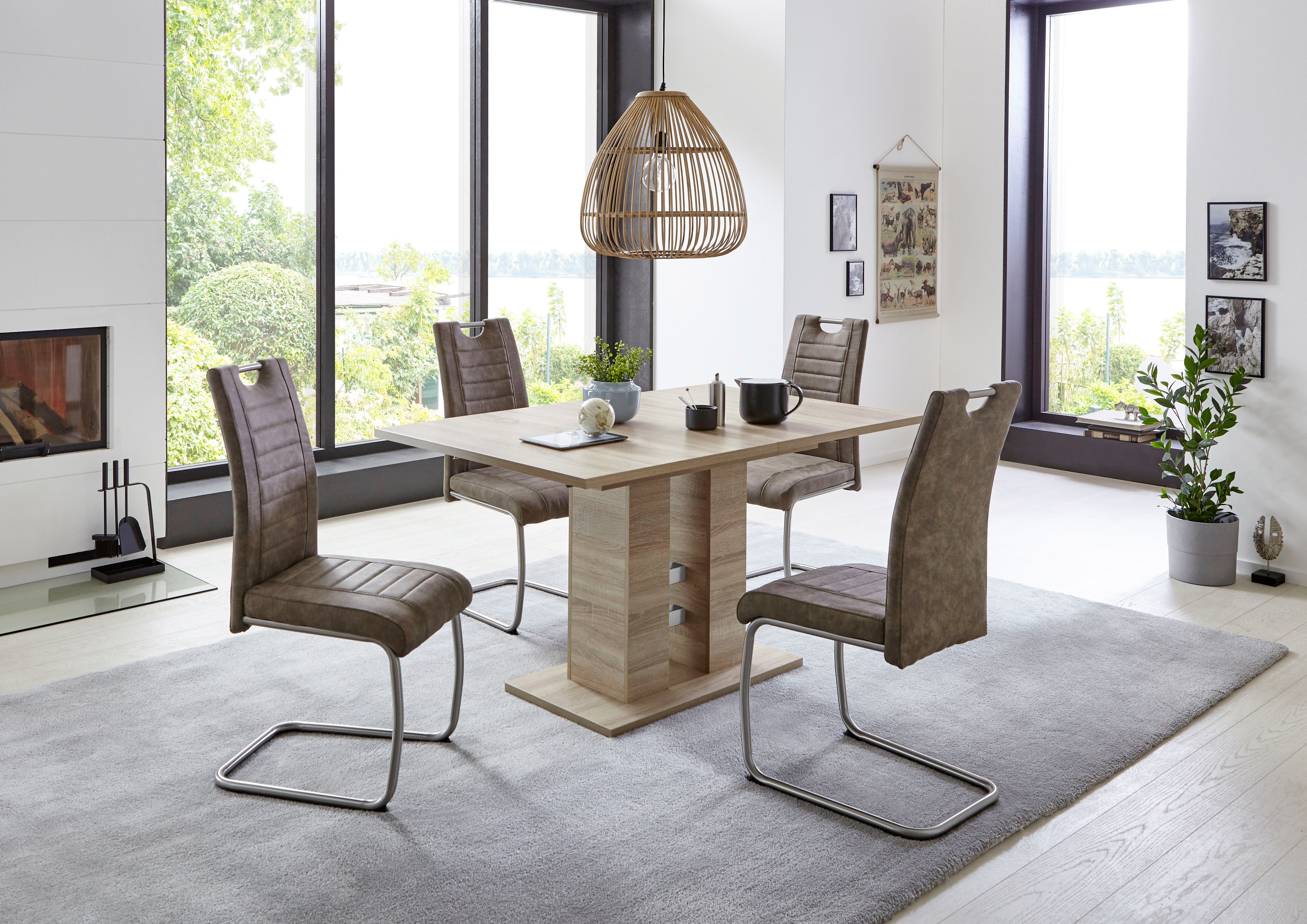 HELA Essgruppe Ulla, (Set, 5-tlg), ausziehbar 140 - 220 cm, Edelstahl, 140 günstig online kaufen