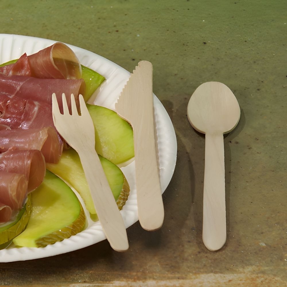 PAPSTAR Einweglöffel Löffel, Holz pure 15,7 cm 100 Stk