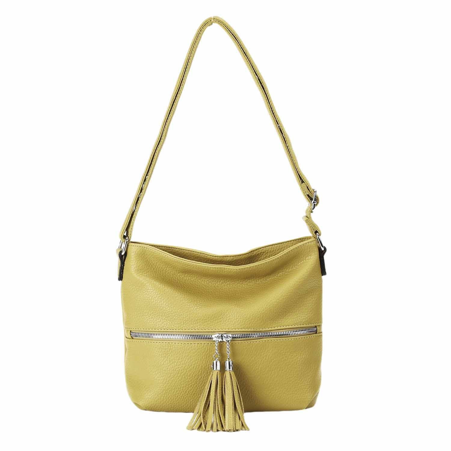 Schultertasche Damen Tasche Crossbody Shopper Umhängetasche Handtasche Leder Optik