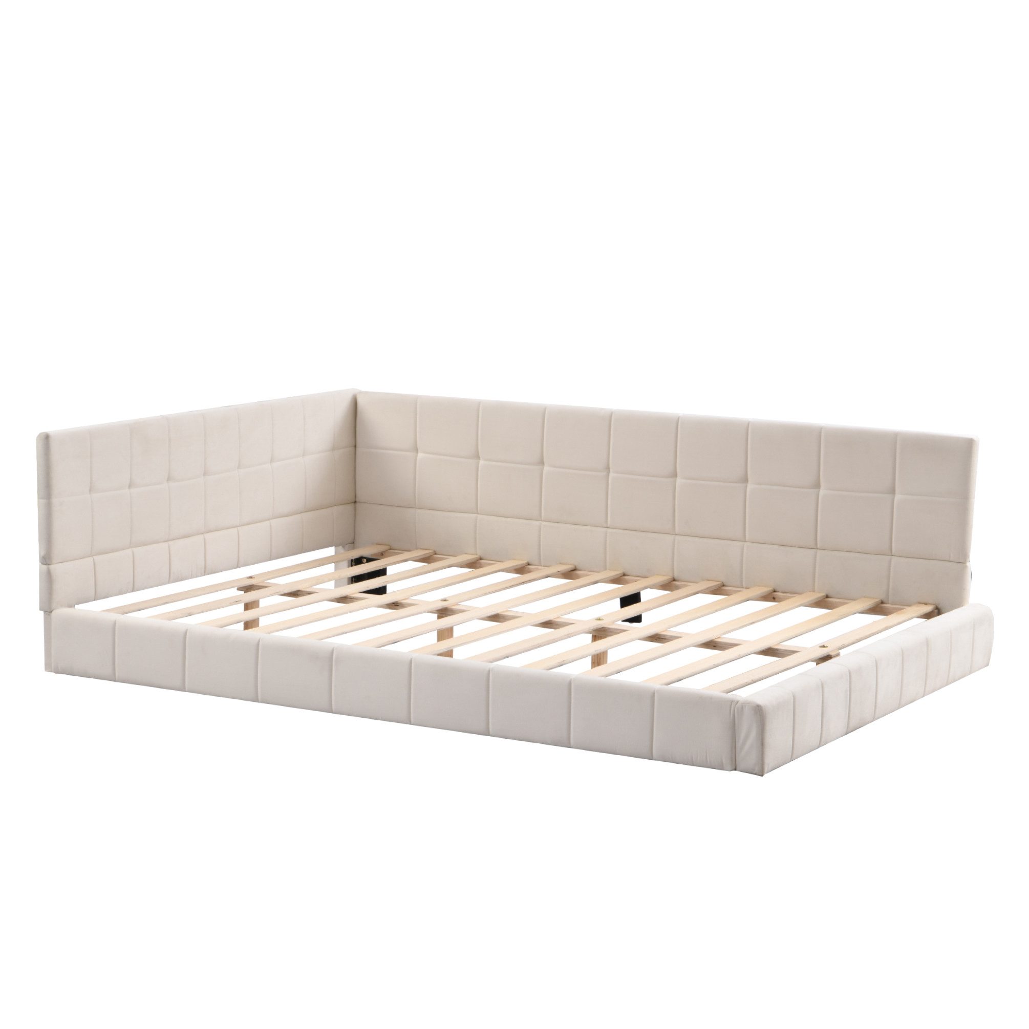 Polsterbett Schlafsofa 140 x 200 cm Multifunktionsbett