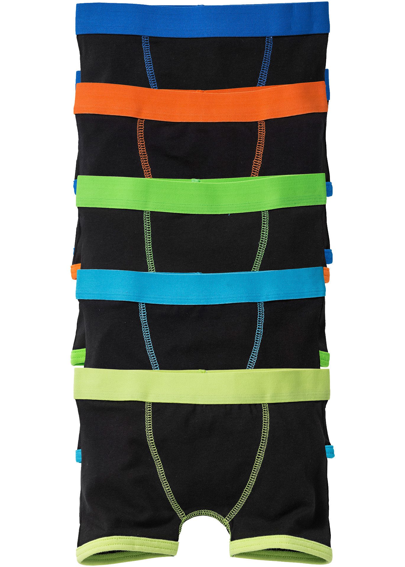 bonprix Boxershorts (Packung, 5er) weiches Material, elastische Beinabschlüsse, flexibler Bund