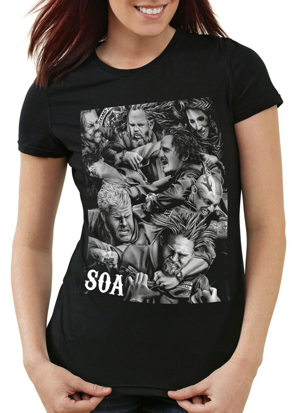style3 T-Shirt Anarchy Teller Clan samcro sons of anarchy men of mayhem