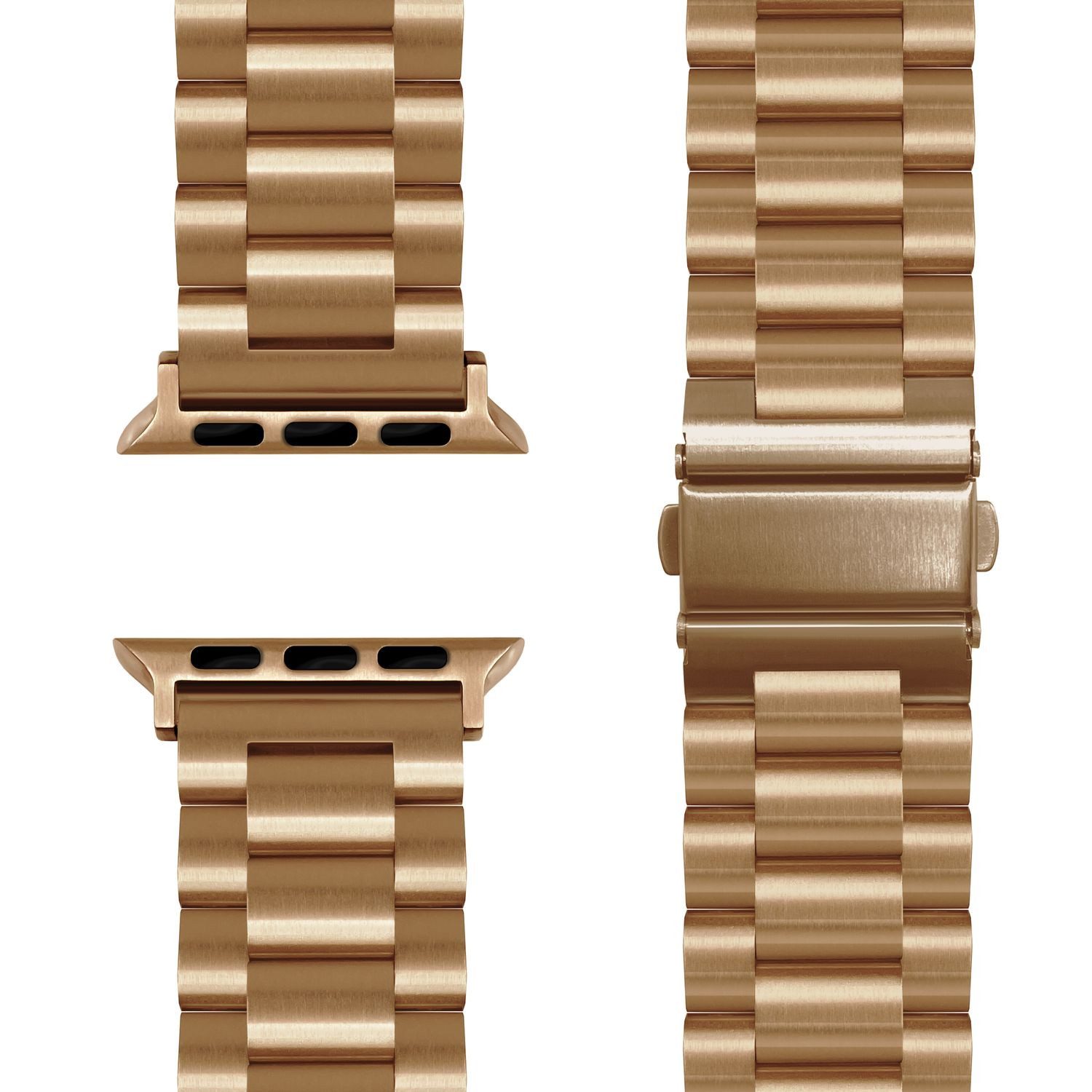 Nalia Smartwatch-Armband Apple Watch 49mm/46/45/44/42(Serie 1-3), Edelstahl günstig online kaufen