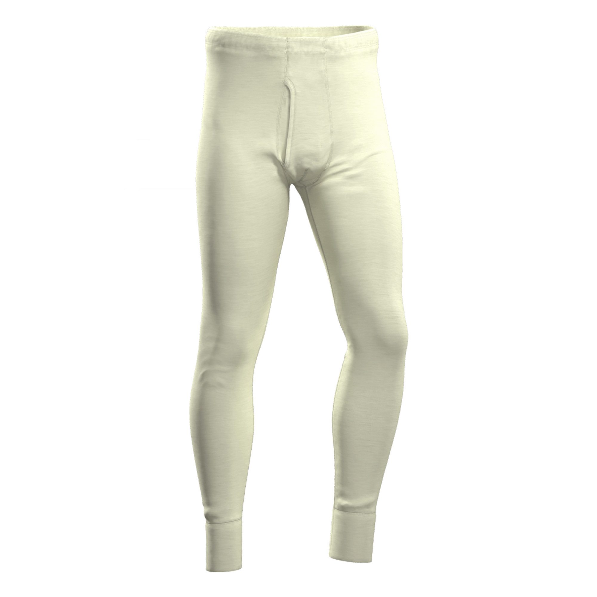 HERMKO Lange Unterhose Merinowolle/Tencel mit Eingriff Feinripp hergestellt in EU