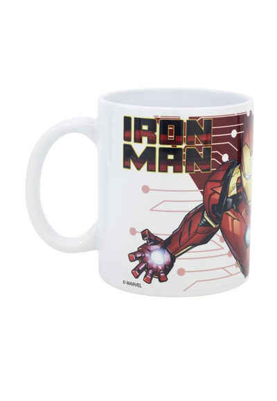 The AVENGERS Tasse Iron Man Kinder-Becher Jungen Tasse, aus Keramik im Geschenkkarton