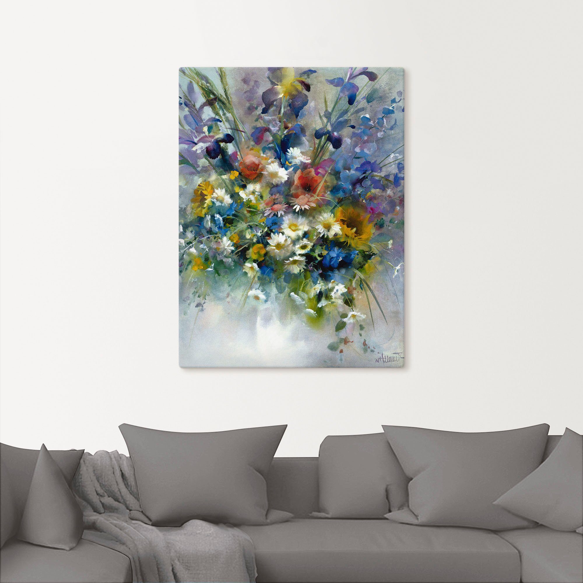 Artland Wandbild Blumen Impression, Blumen (1 St), als Leinwandbild, Poster in verschied. Größen