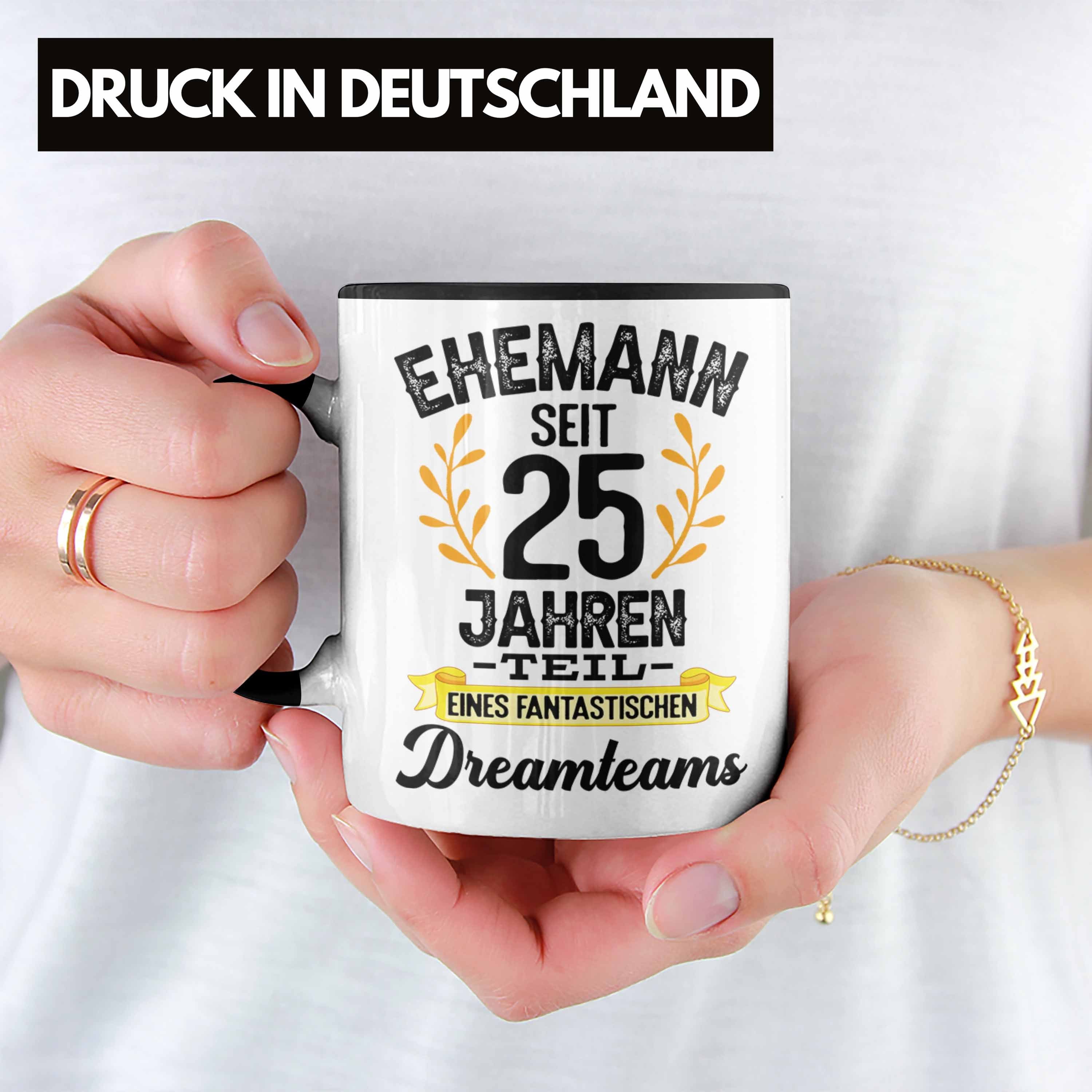 Tasse Geschenke Hochzeit Trendation Silberhochzeit - Schwarz Ehemann Trendation Jahre Hochzeitstag Geschenk Tasse Jahrestag Jubiläum Silberne 25