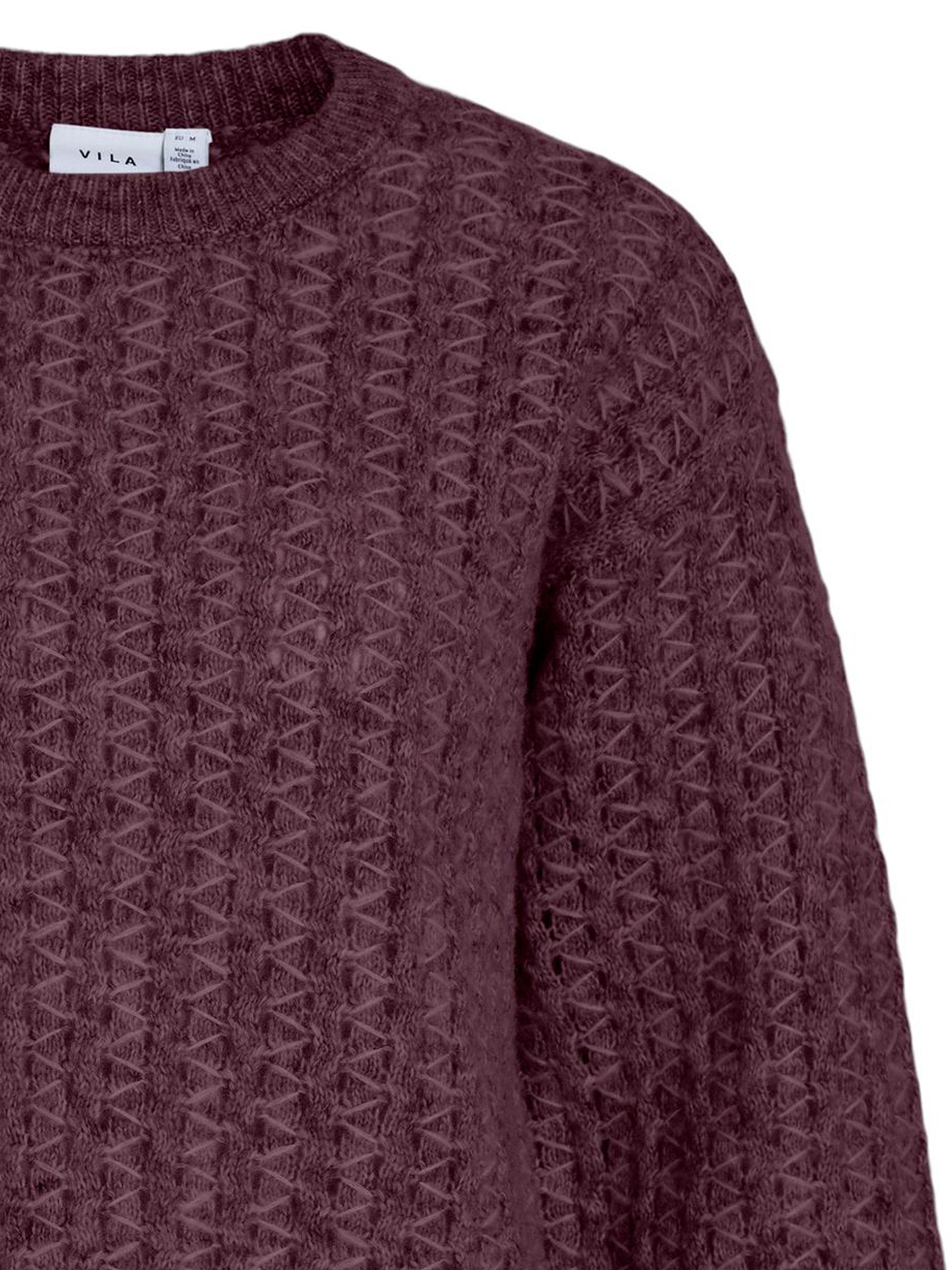 Vila Strickpullover Weich gestrickt, lässig geschnitten, stylisch (1-tlg) V günstig online kaufen