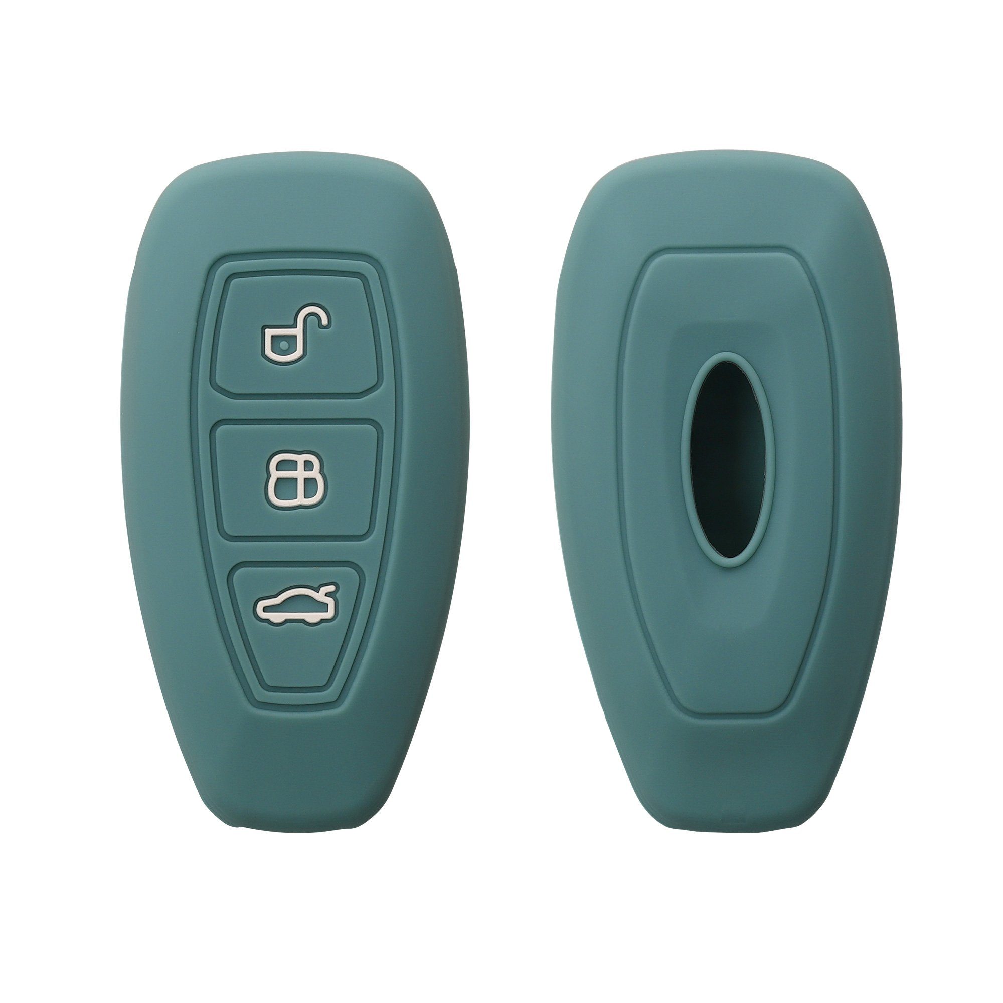 kwmobile Schlüsseltasche Autoschlüssel Silikon Hülle für Ford (1-tlg), Schlüsselhülle Schlüssel Case Cover