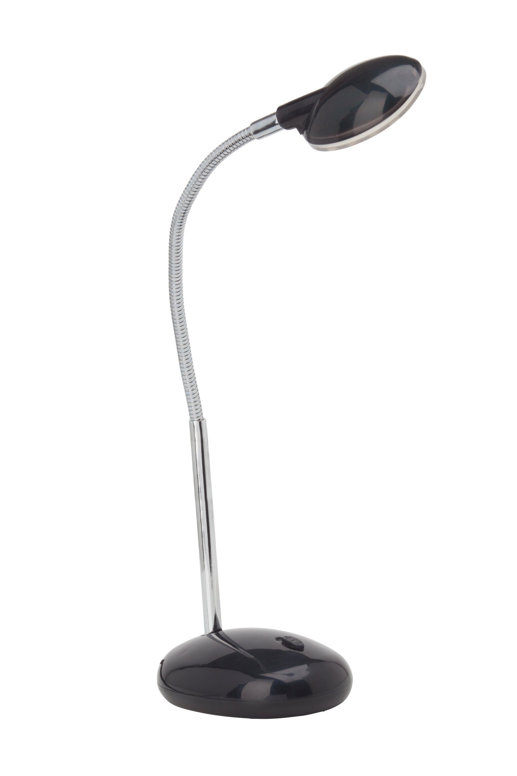 Tischleuchte, Lightbox 140 schwarz LED integriert, einstellbar, LED lm, kaltweiß, 32cm 2W, Schreibtischlampe, fest Höhe,