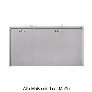 HELD MÖBEL Spiegelschrank Malibu Breite 120 cm, mit Spiegeltüren und Softclose-Funktion