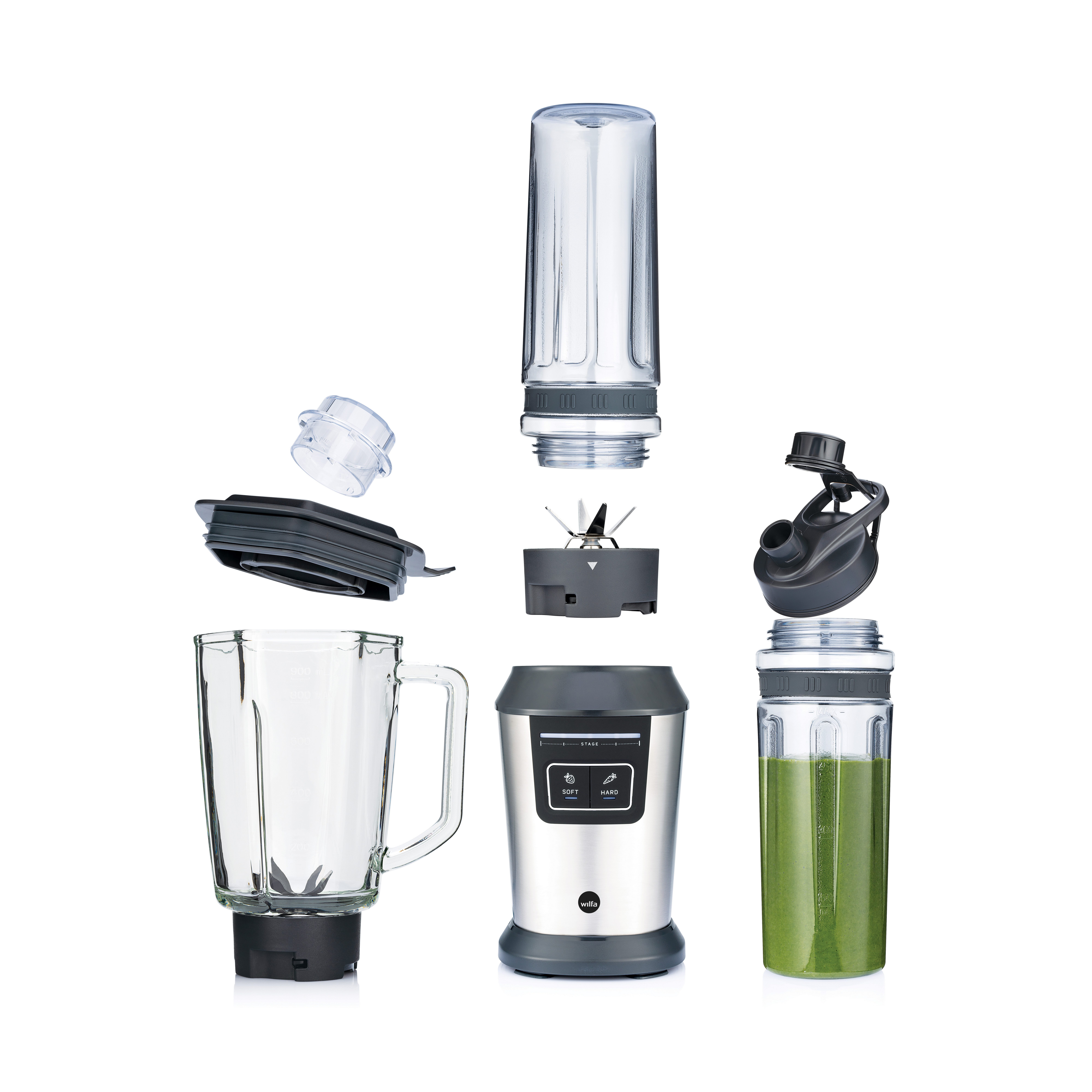 wilfa Standmixer SPB-1 - 2Go Flasche für ACTIVLIFE Mixer, 600 ml, 0 W